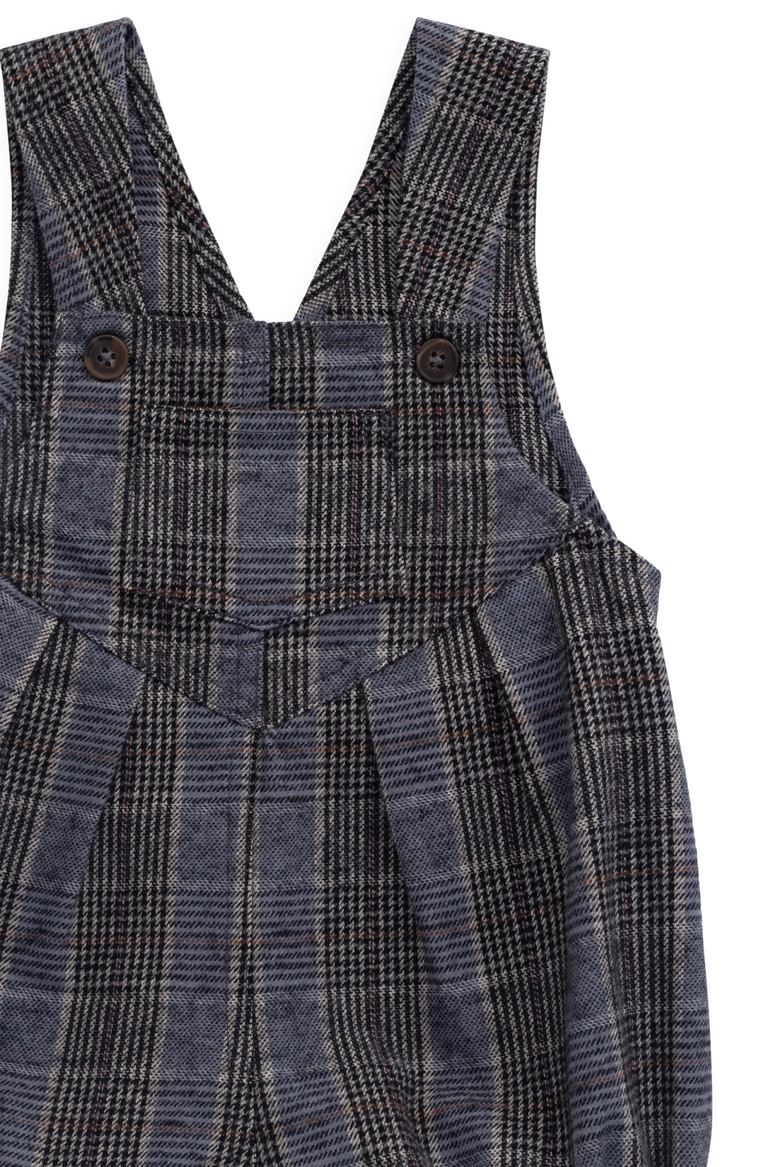Ira Playsuit - Checked Cotton Childrens Playsuit from Jamie Kay NZ