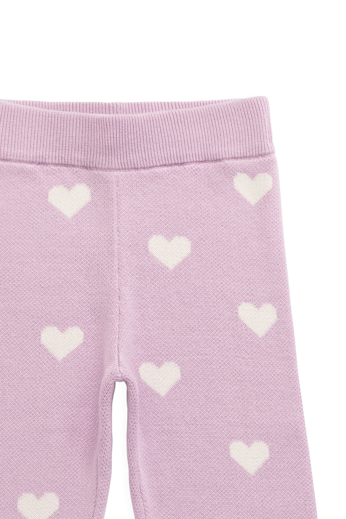 Kayla Pant - Kayla Heart Jacquard Orchid Dream Childrens Pants from Jamie Kay NZ