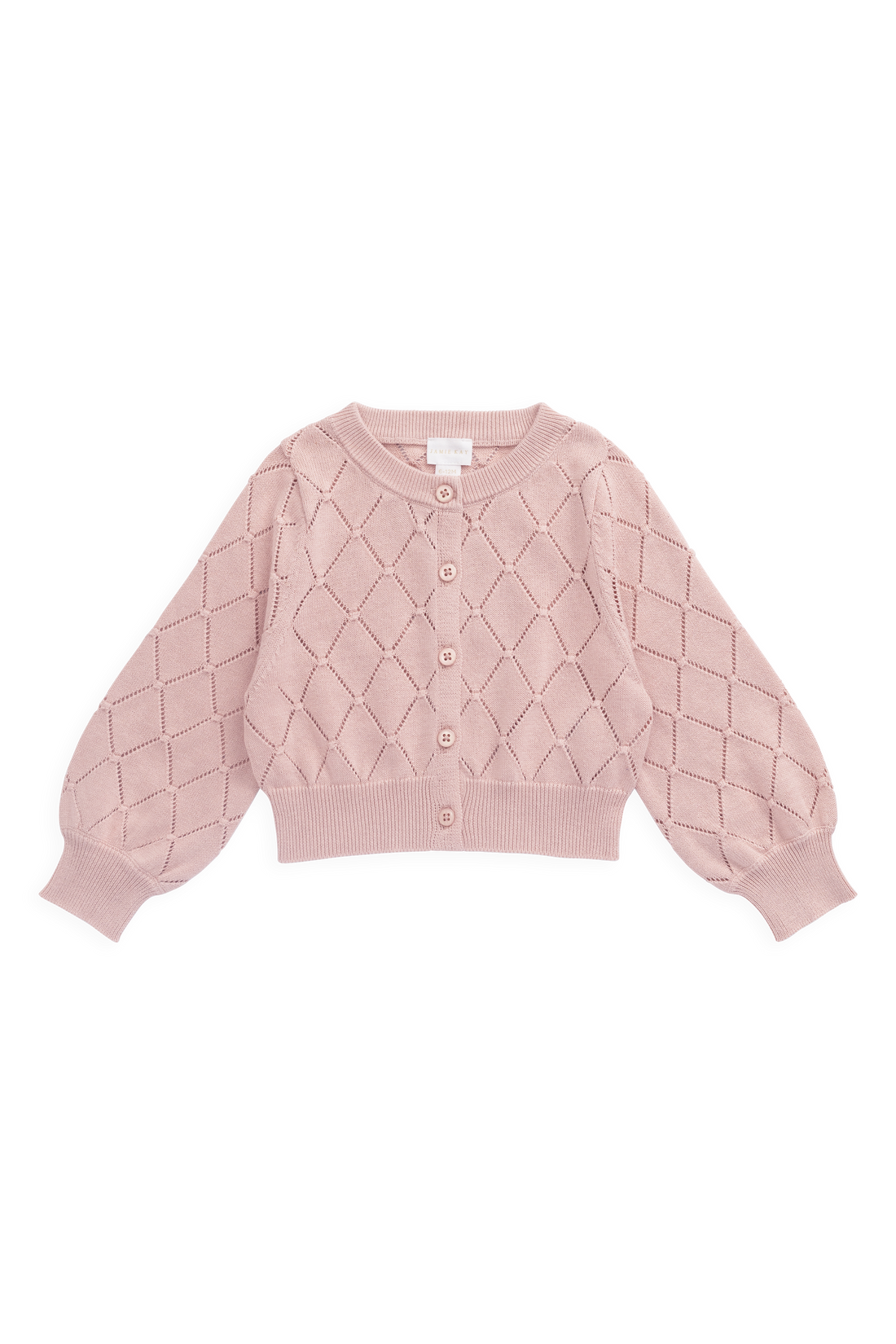 Lilah Cardigan - Shell Pink Childrens Cardigan from Jamie Kay NZ