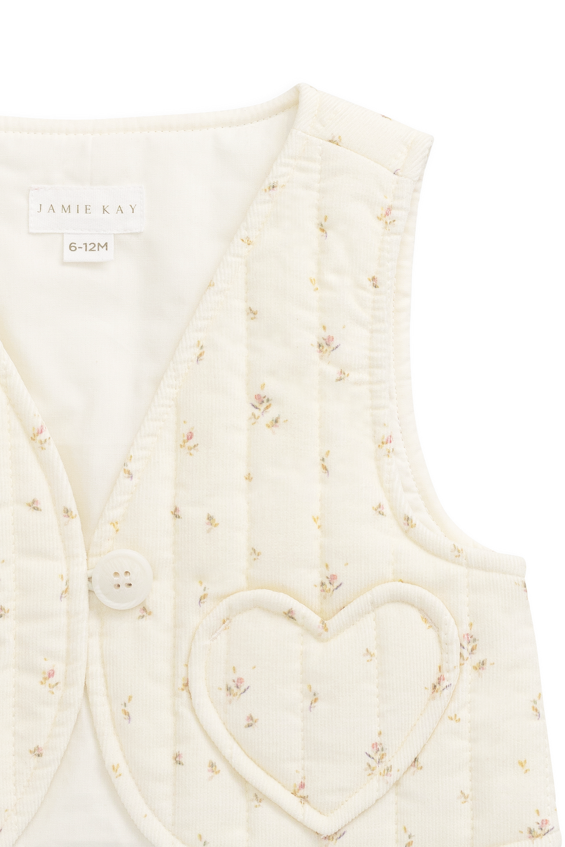Londyn Pincord Vest - Dina Antique Childrens Vest from Jamie Kay NZ