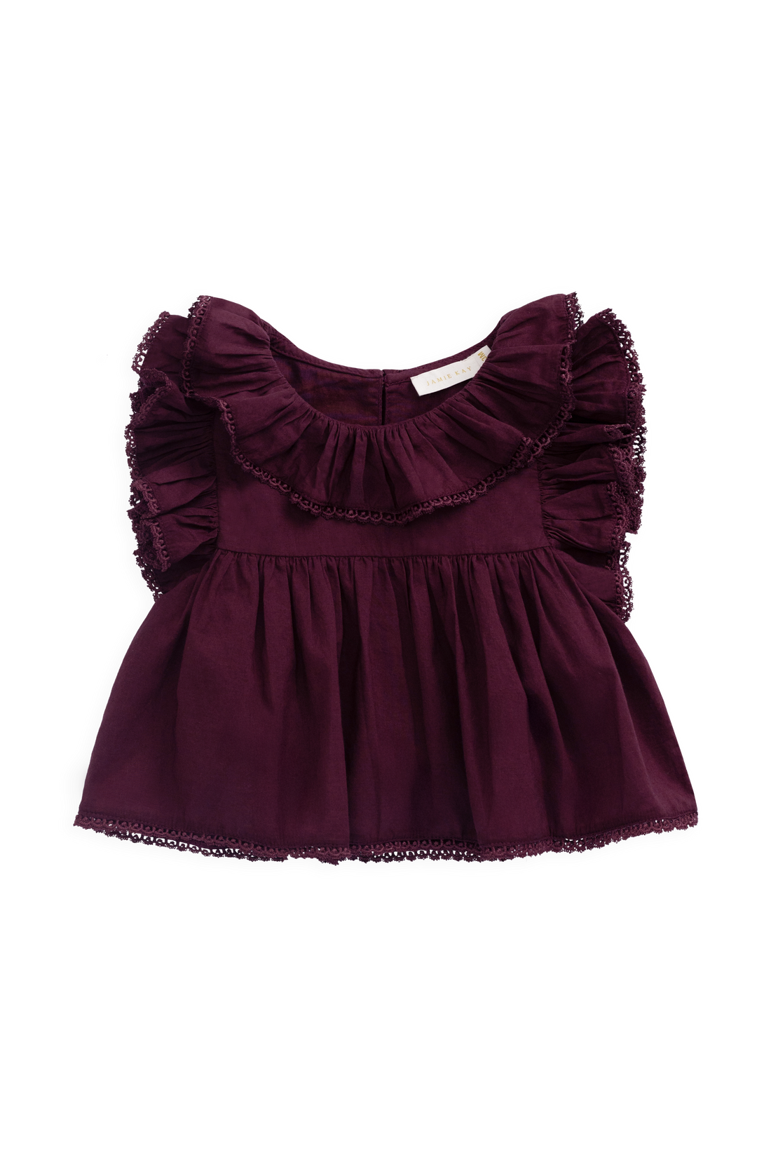 Organic Cotton Banks Blouse - Fig Childrens Top from Jamie Kay NZ