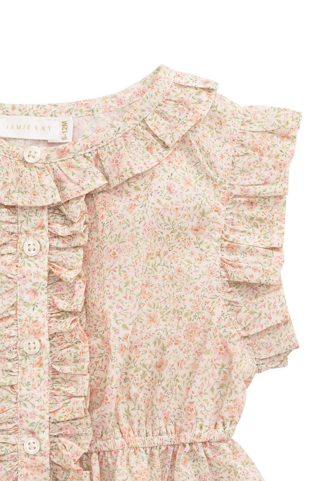 Organic Cotton Calianna Top - Flora Pink Childrens Top from Jamie Kay NZ