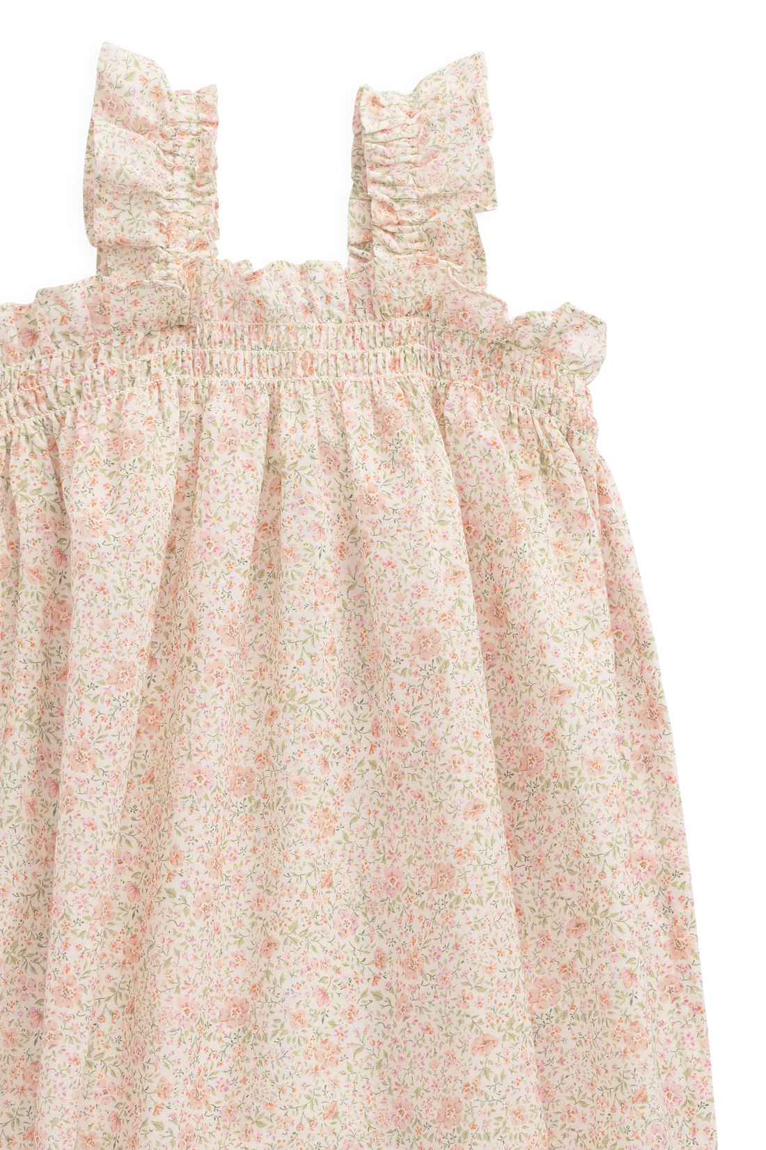 Organic Cotton Catalina Playsuit - Flora Pink Childrens Playsuit from Jamie Kay NZ