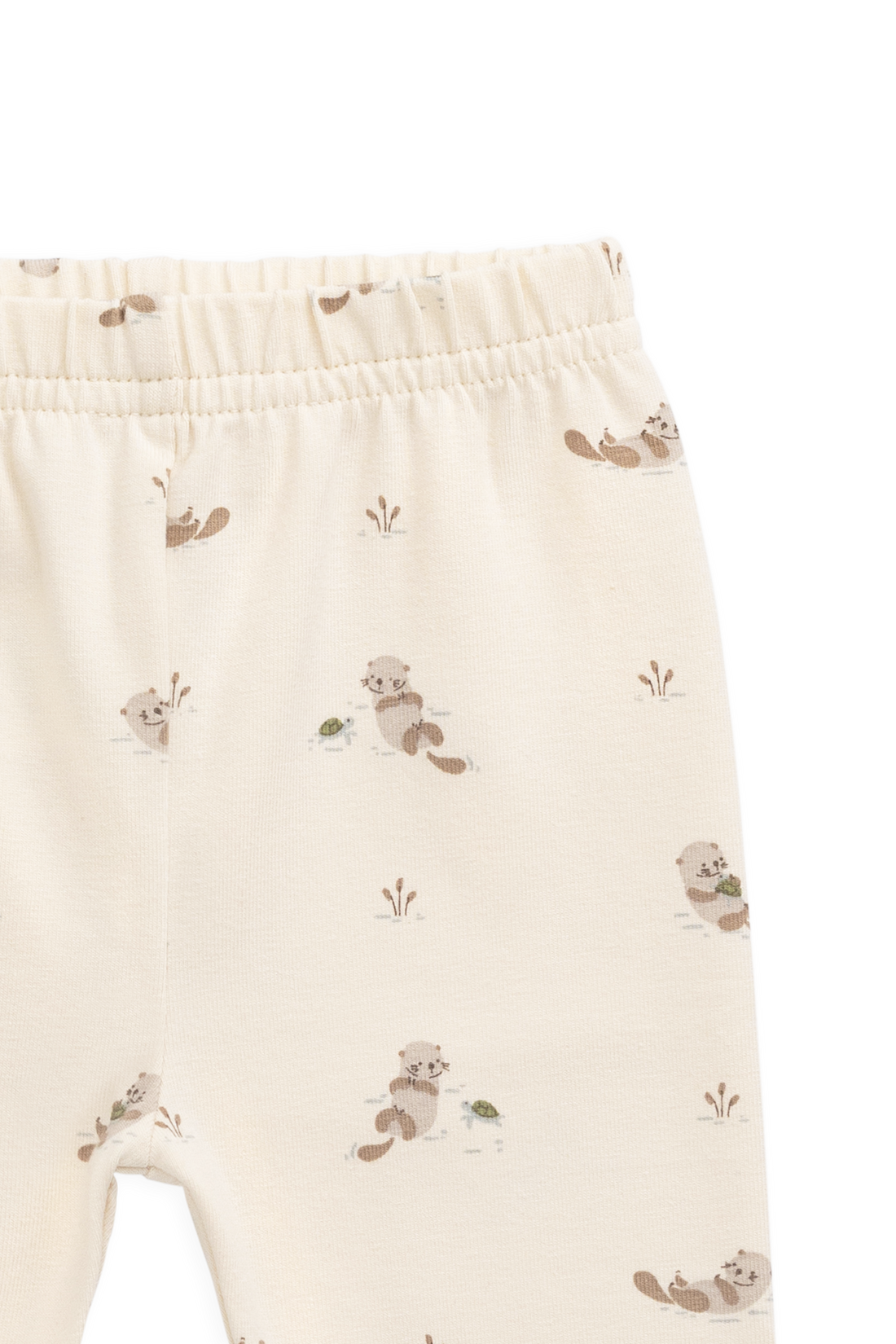 Organic Cotton Everyday Legging - Otter Buddies Tofu Childrens Legging from Jamie Kay NZ