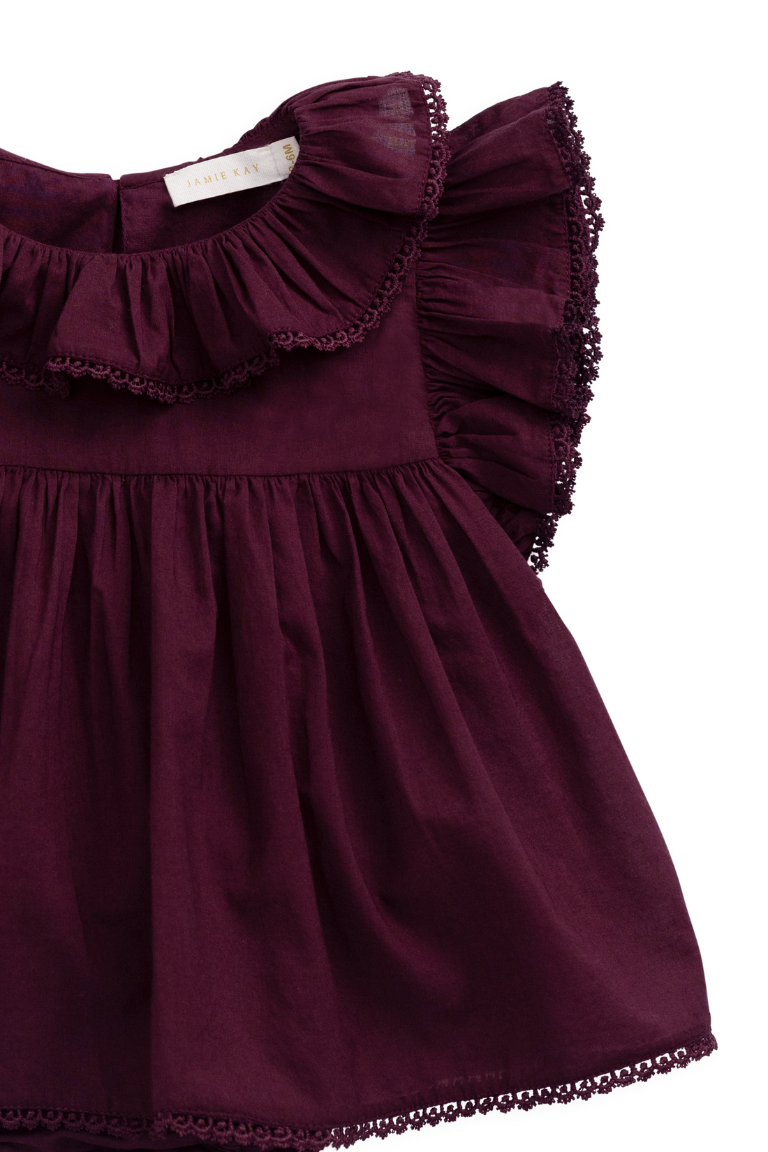 Organic Cotton Frannie Playsuit - Fig Childrens Playsuit from Jamie Kay NZ