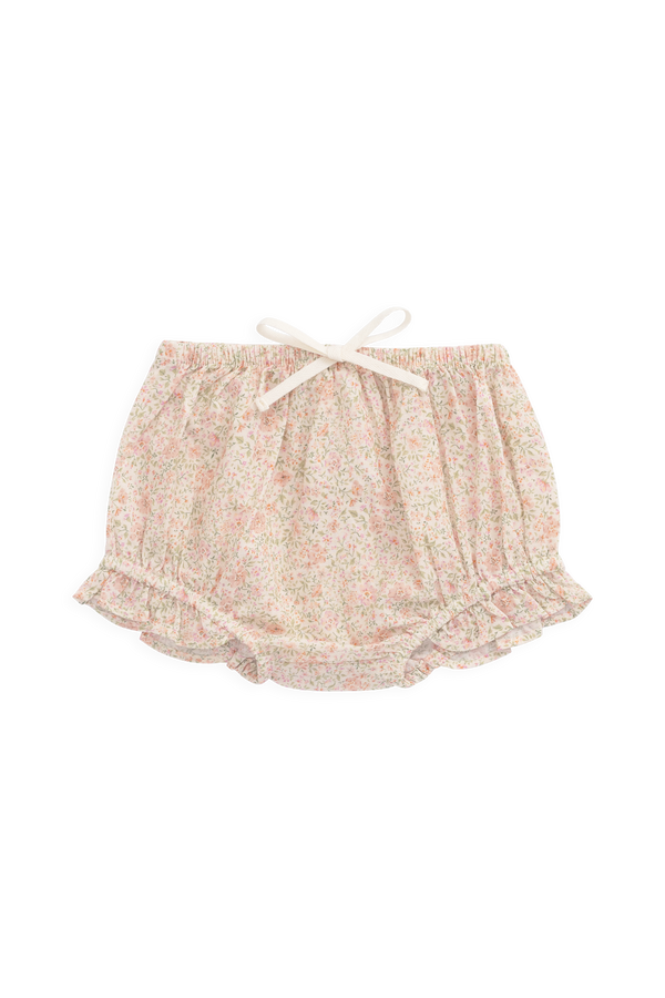 Organic Cotton Frill Bloomer - Flora Pink Childrens Bloomer from Jamie Kay NZ