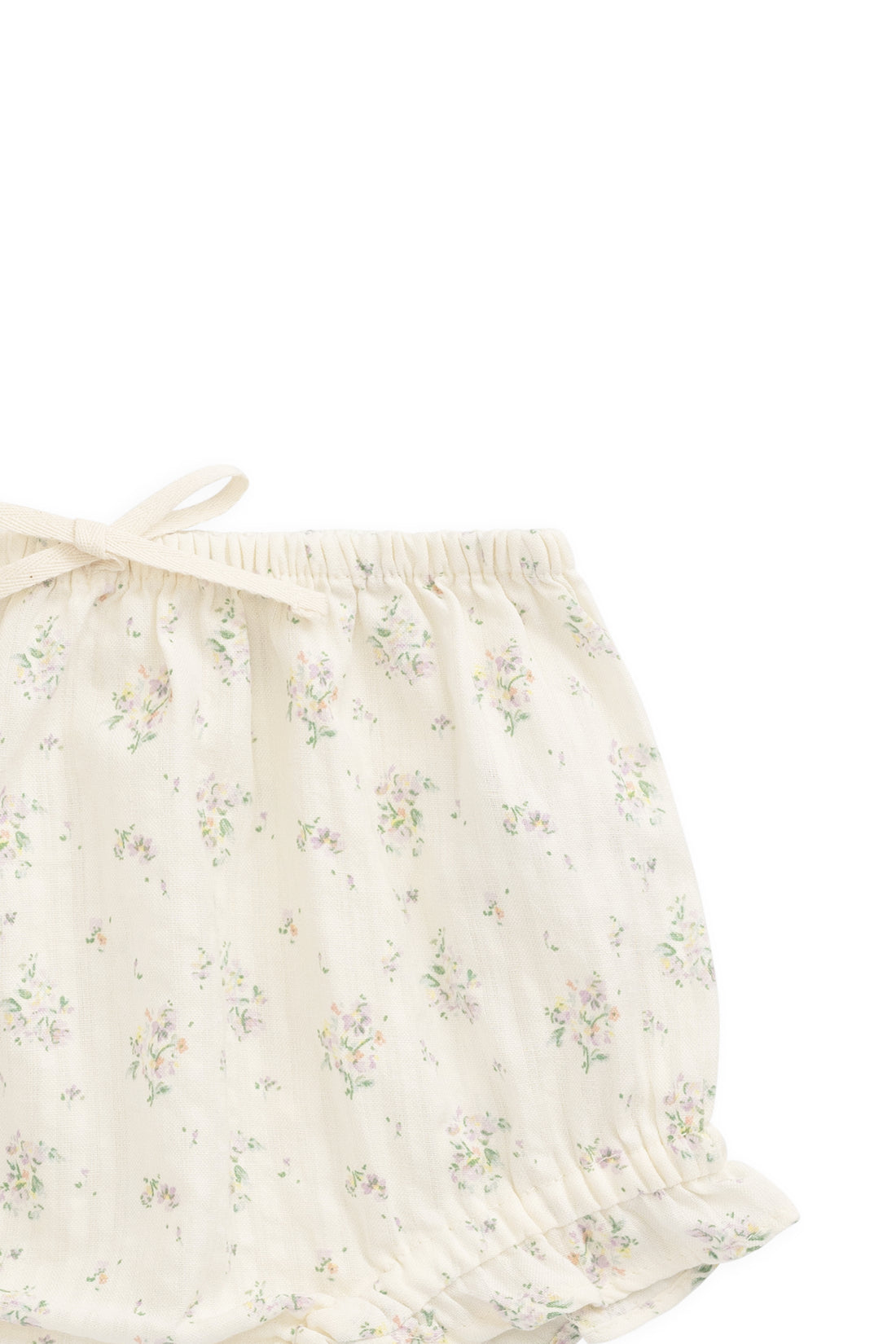 Organic Cotton Frill Bloomer - Justine Orchid Childrens Bloomer from Jamie Kay NZ