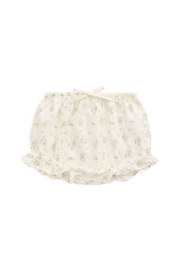 Organic Cotton Frill Bloomer - Justine Orchid Childrens Bloomer from Jamie Kay NZ