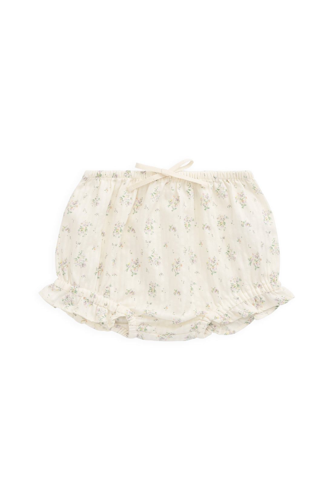 Organic Cotton Frill Bloomer - Justine Orchid Childrens Bloomer from Jamie Kay NZ
