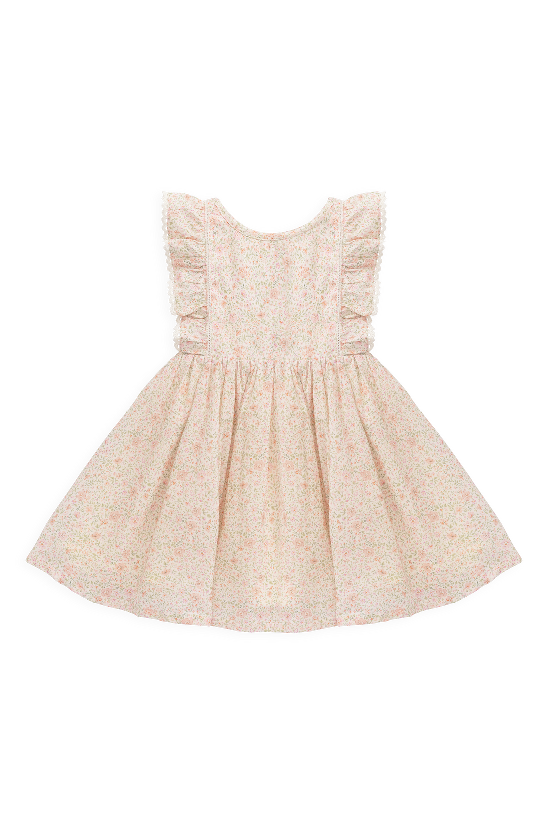 Organic Cotton Helene Dress - Flora Pink Childrens Dress from Jamie Kay NZ