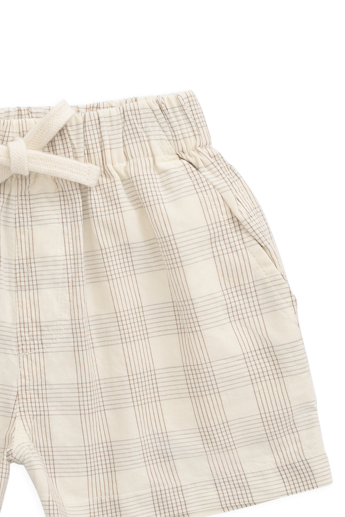 Organic Cotton Louis Short - Joe Check Natural Childrens Shorts from Jamie Kay NZ