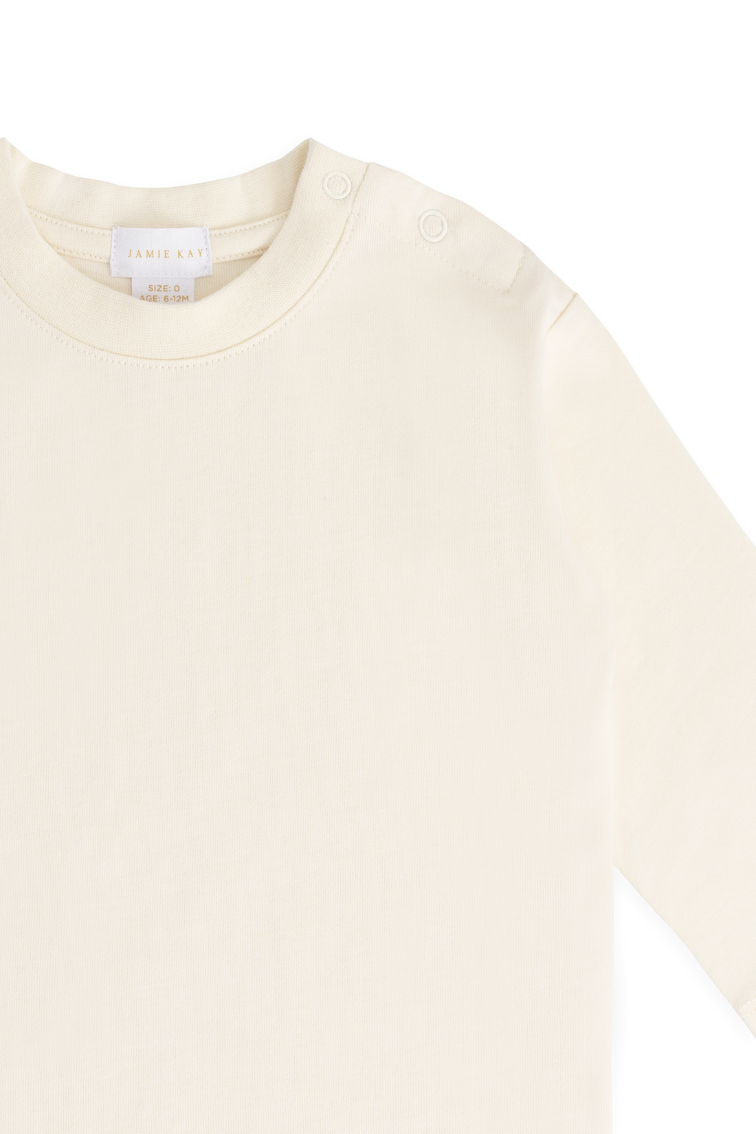 Organic Cotton Marshall Long Sleeve Top - Cloud Childrens Top from Jamie Kay NZ