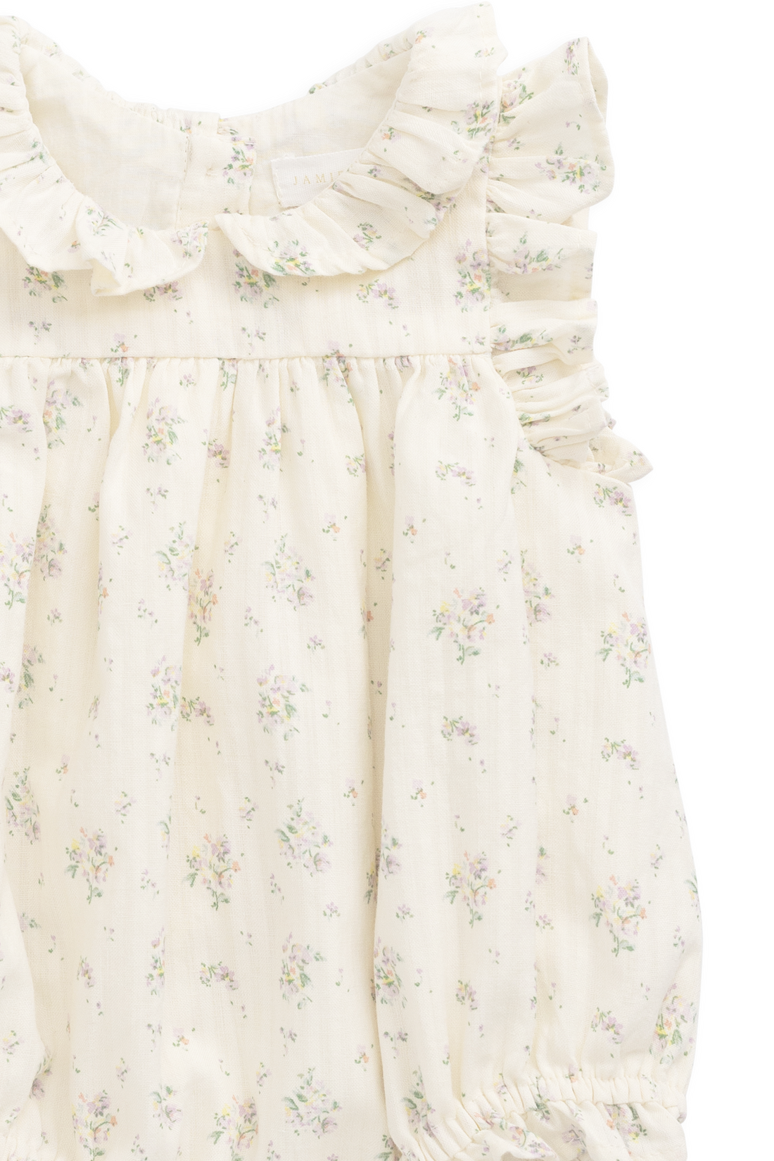 Organic Cotton Miley Playsuit - Justine Orchid Childrens Playsuit from Jamie Kay NZ