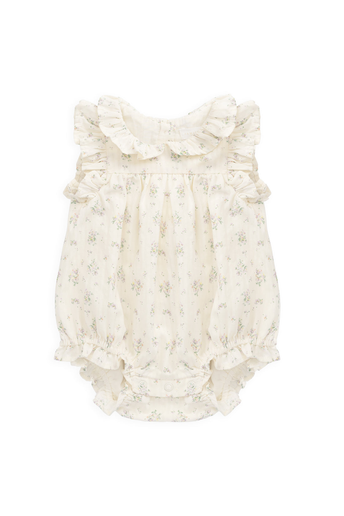 Organic Cotton Miley Playsuit - Justine Orchid Childrens Playsuit from Jamie Kay NZ
