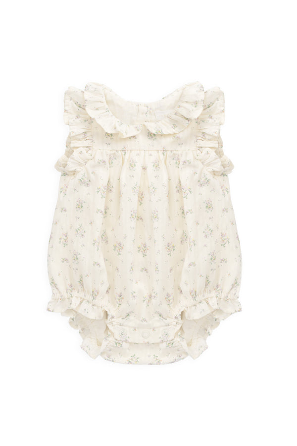 Organic Cotton Miley Playsuit - Justine Orchid Childrens Playsuit from Jamie Kay NZ