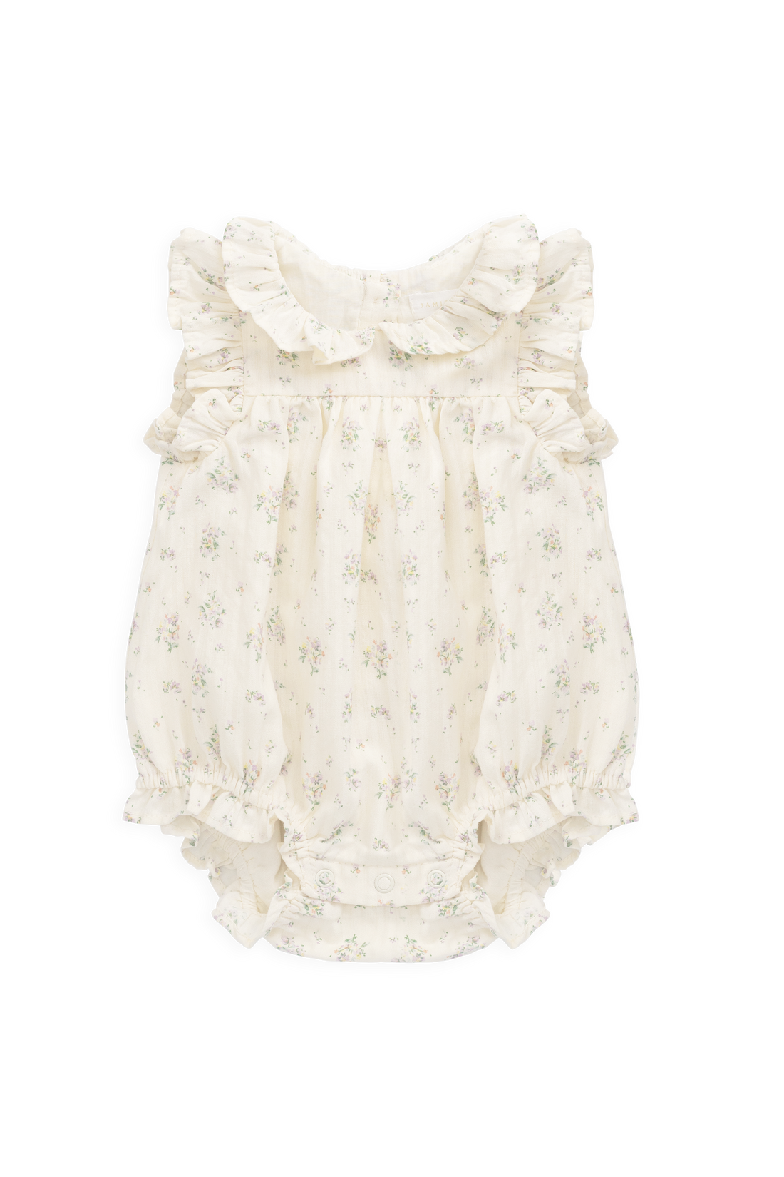 Organic Cotton Miley Playsuit - Justine Orchid Childrens Playsuit from Jamie Kay NZ