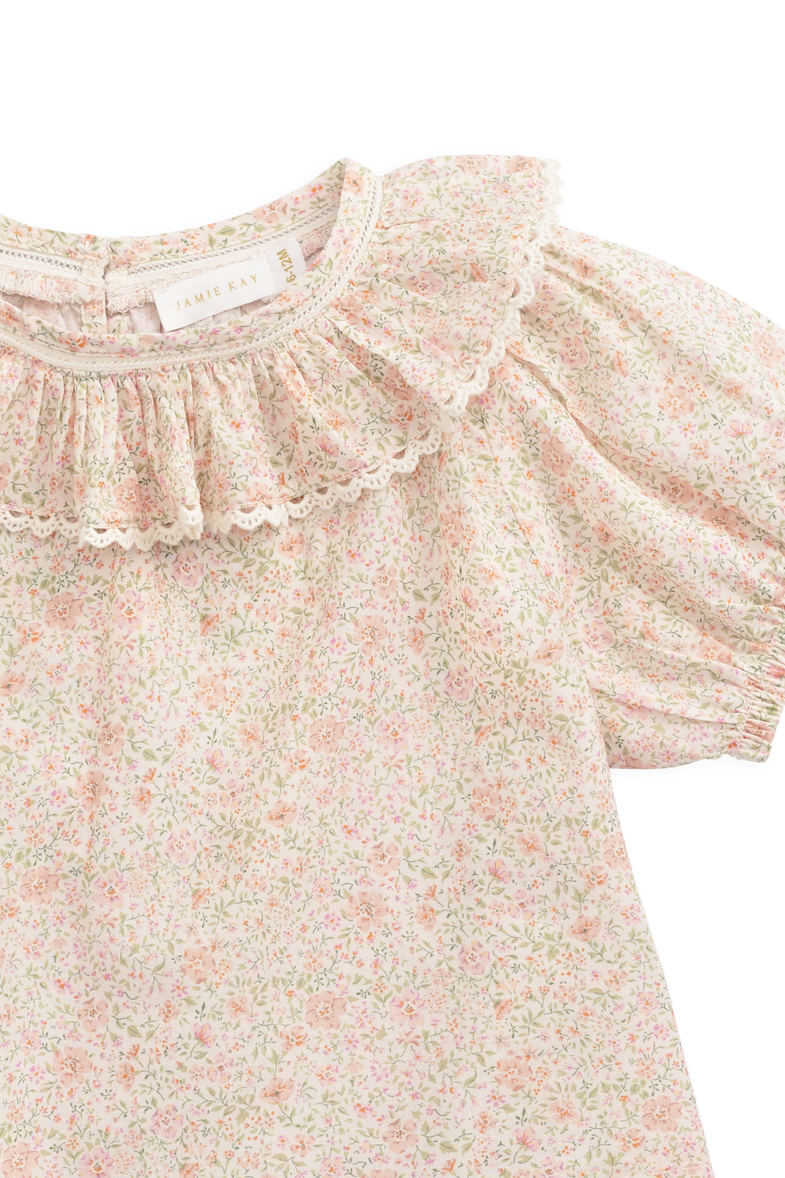 Organic Cotton Misty Top - Flora Pink Childrens Top from Jamie Kay NZ