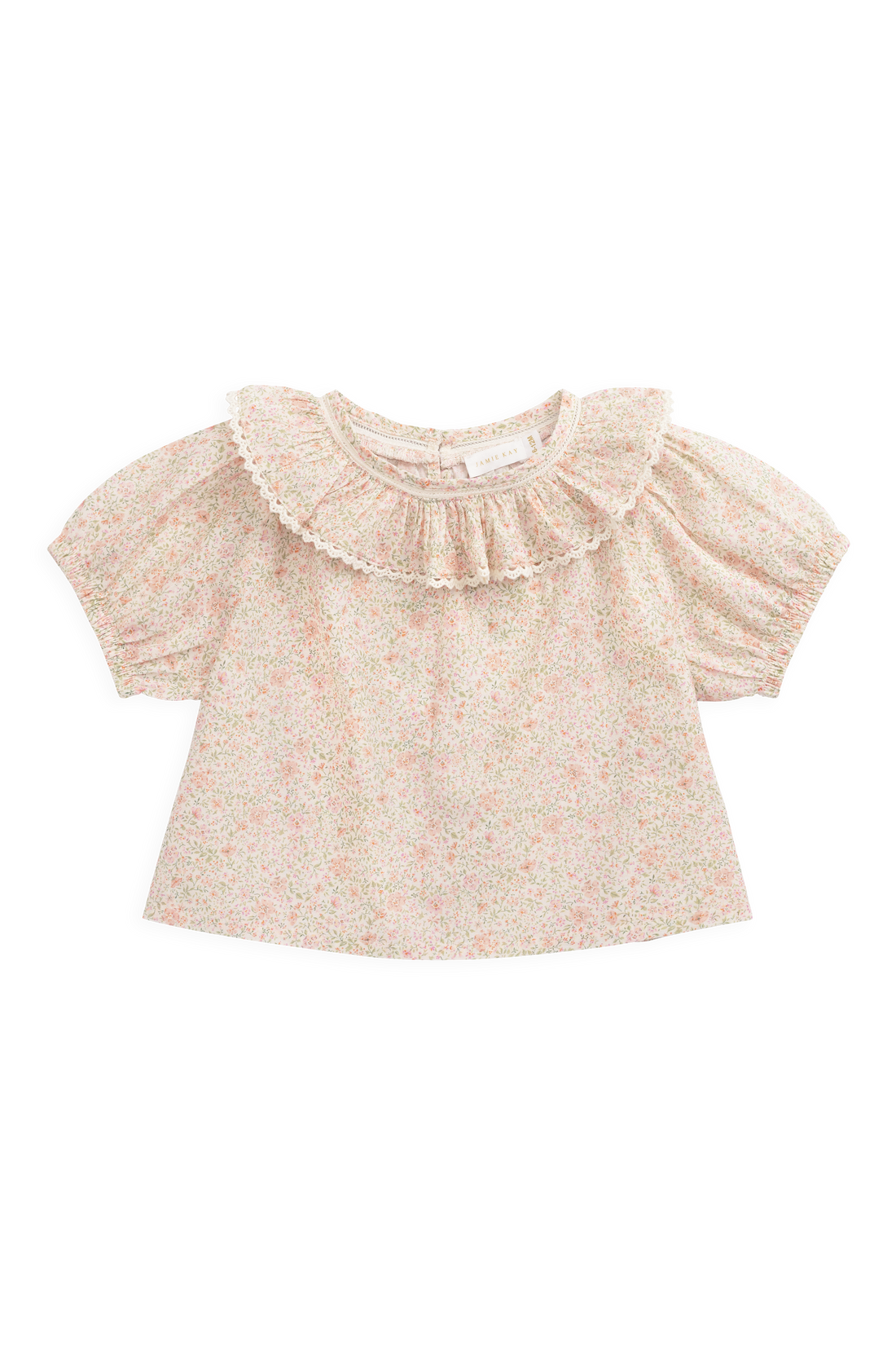 Organic Cotton Misty Top - Flora Pink Childrens Top from Jamie Kay NZ