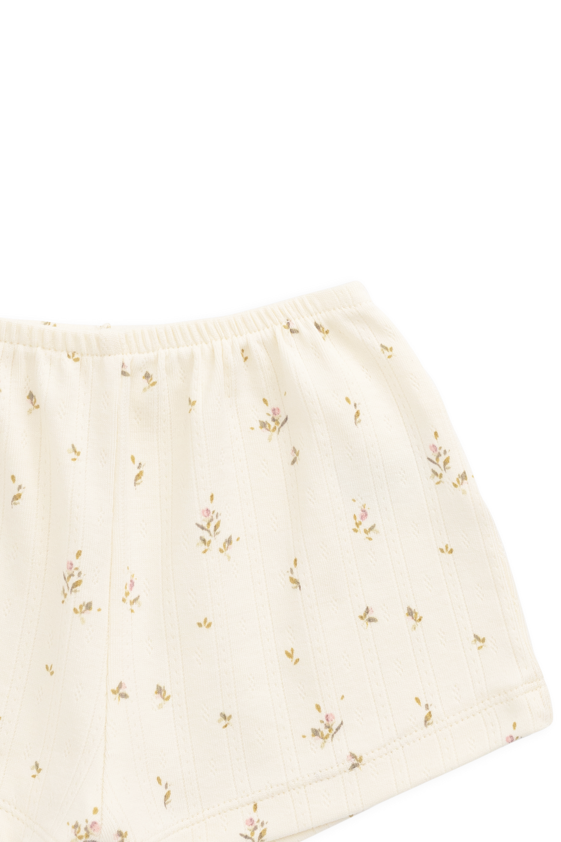 Organic Cotton Pointelle Anais Short - Dina Antique Childrens Shorts from Jamie Kay NZ