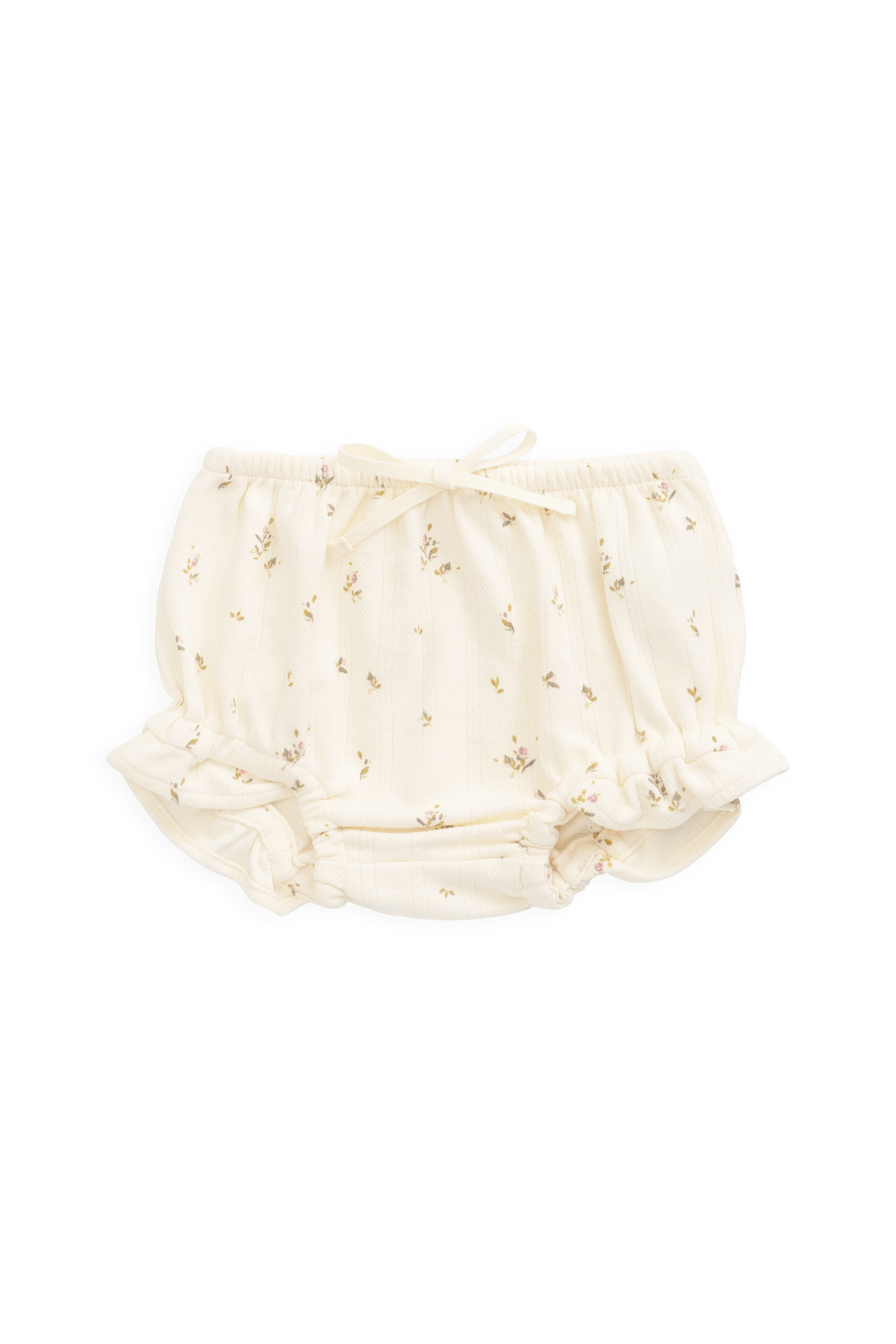 Organic Cotton Pointelle Frill Bloomer - Dina Antique Childrens Bloomer from Jamie Kay NZ