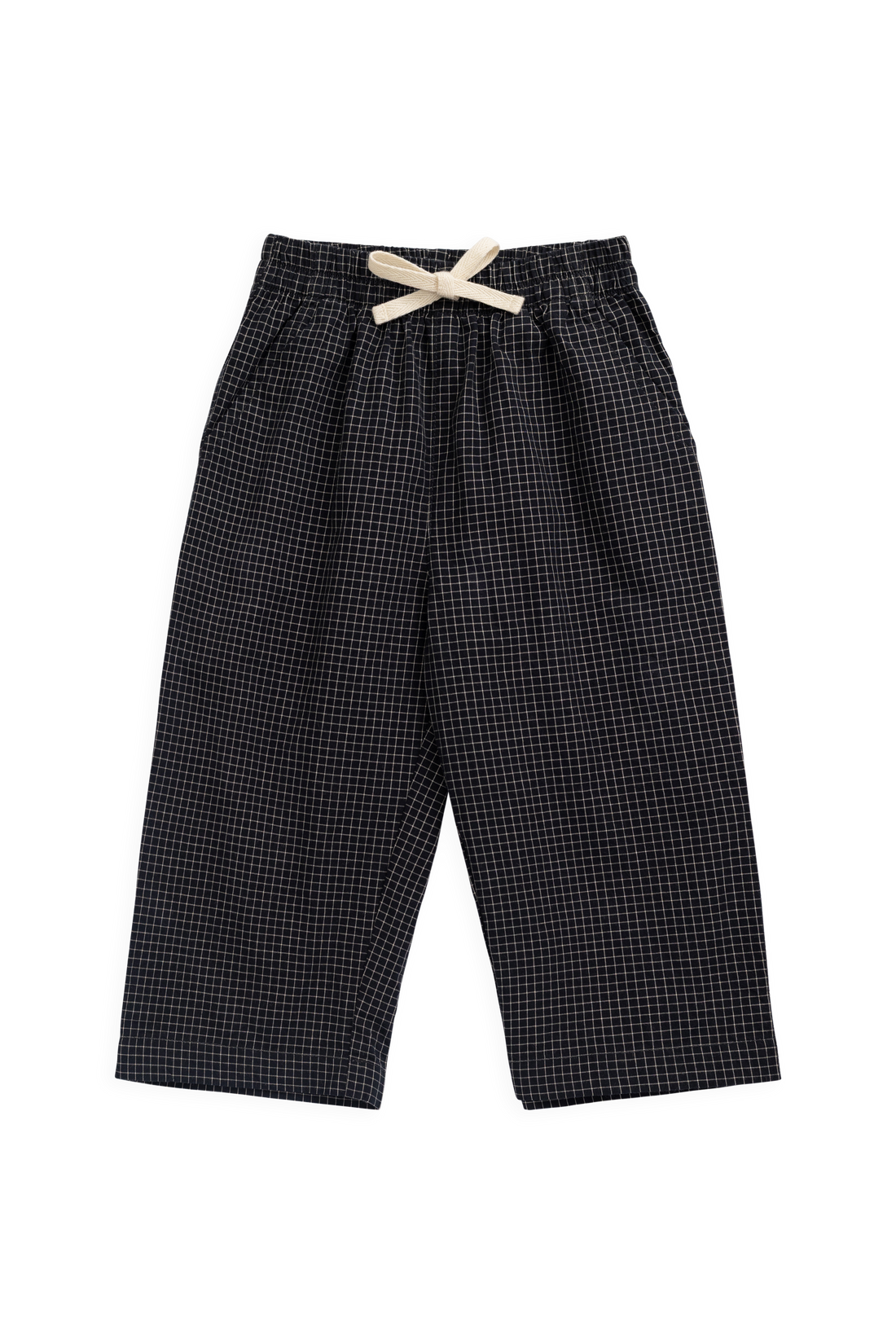 Organic Cotton Winslow Pant - Eclipse Grid Childrens Pants from Jamie Kay NZ