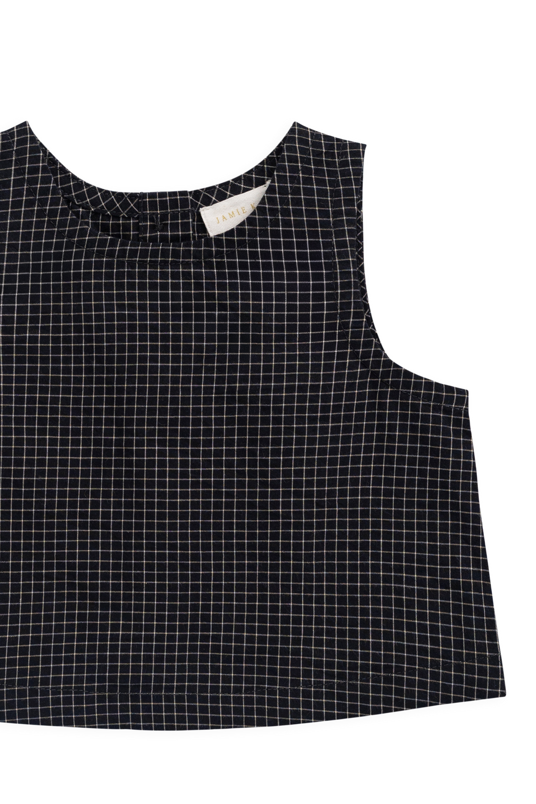 Organic Cotton Winslow Top - Eclipse Grid Childrens Top from Jamie Kay NZ