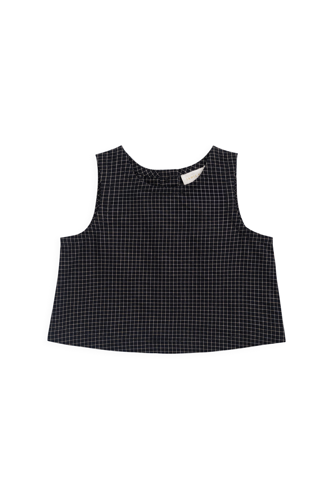 Organic Cotton Winslow Top - Eclipse Grid Childrens Top from Jamie Kay NZ