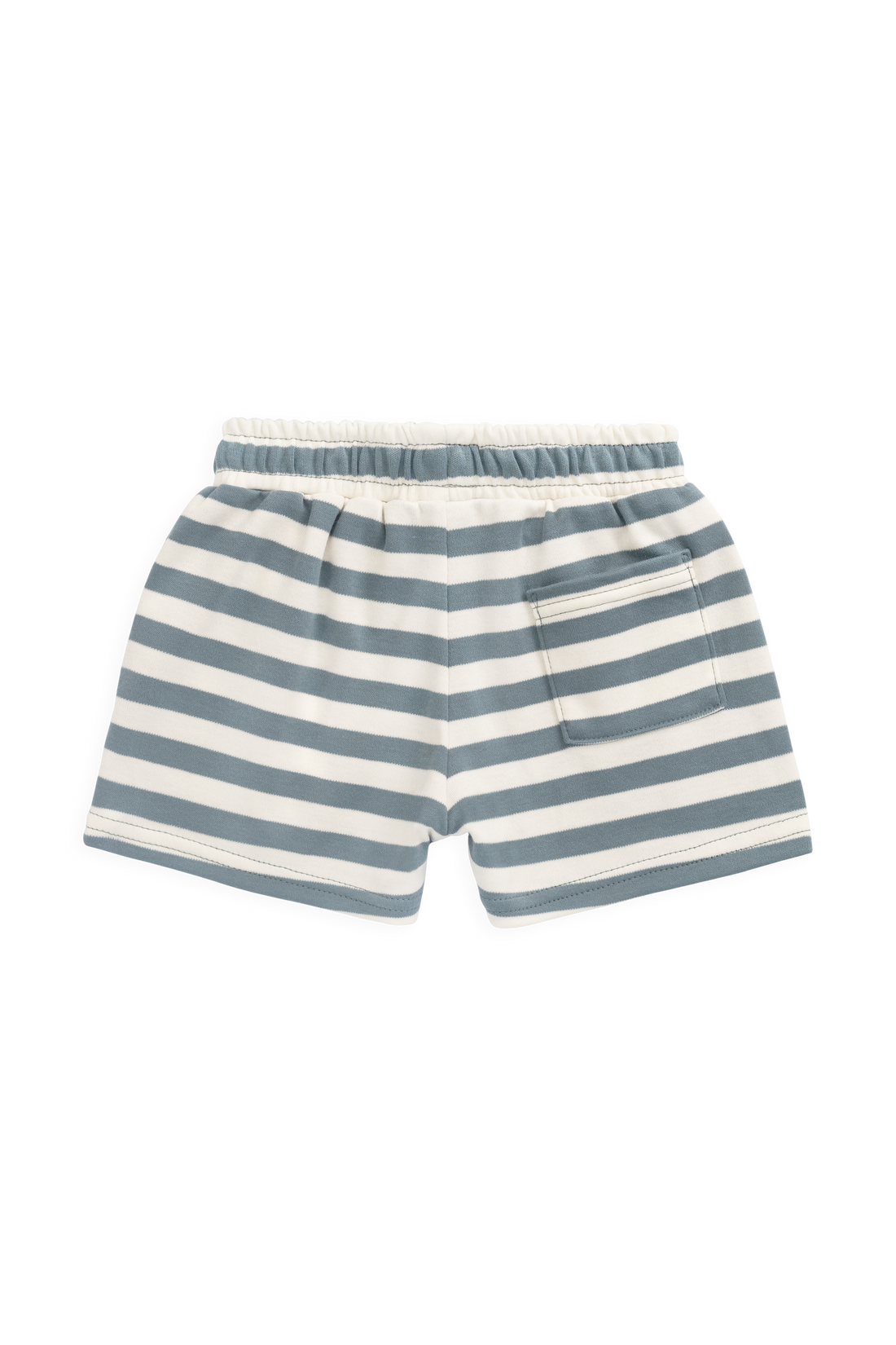 Pima Cotton Edward Short - Essential Stripe Cloud/Honolulu Childrens Shorts from Jamie Kay NZ