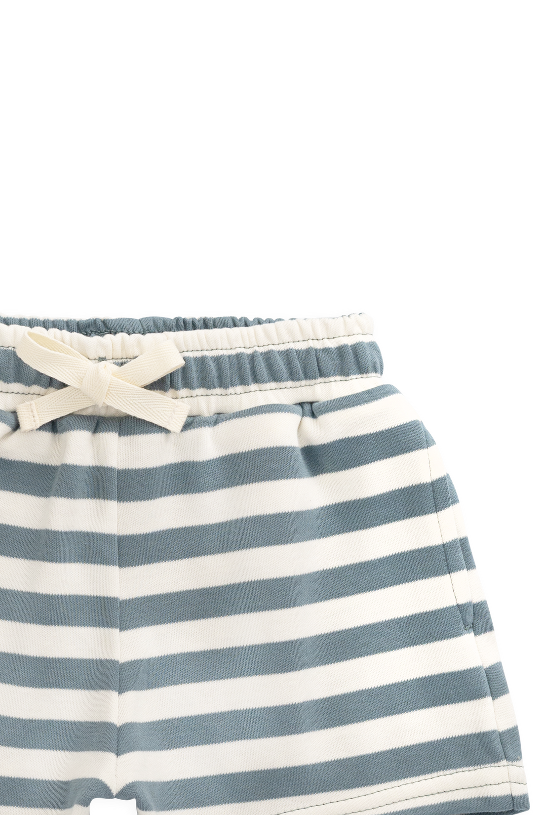 Pima Cotton Edward Short - Essential Stripe Cloud/Honolulu Childrens Shorts from Jamie Kay NZ