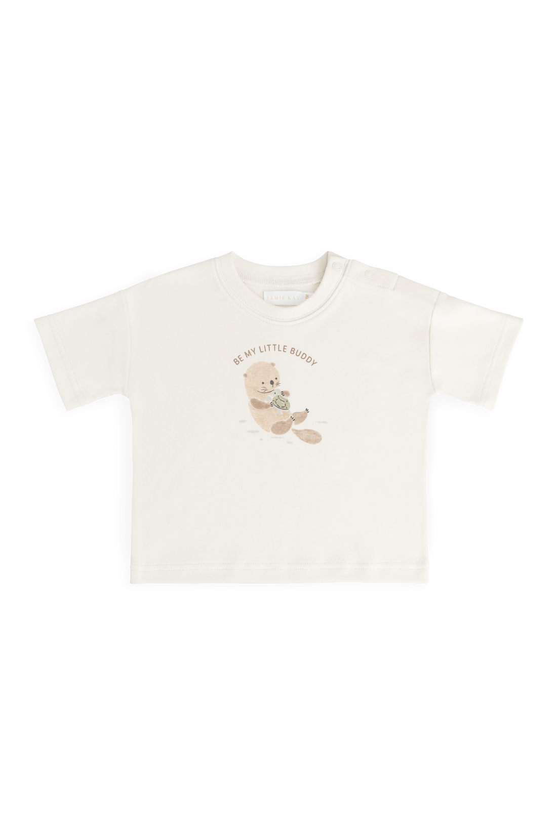 Pima Cotton Edward Tee - Otter Buddy Cloud Childrens Top from Jamie Kay NZ