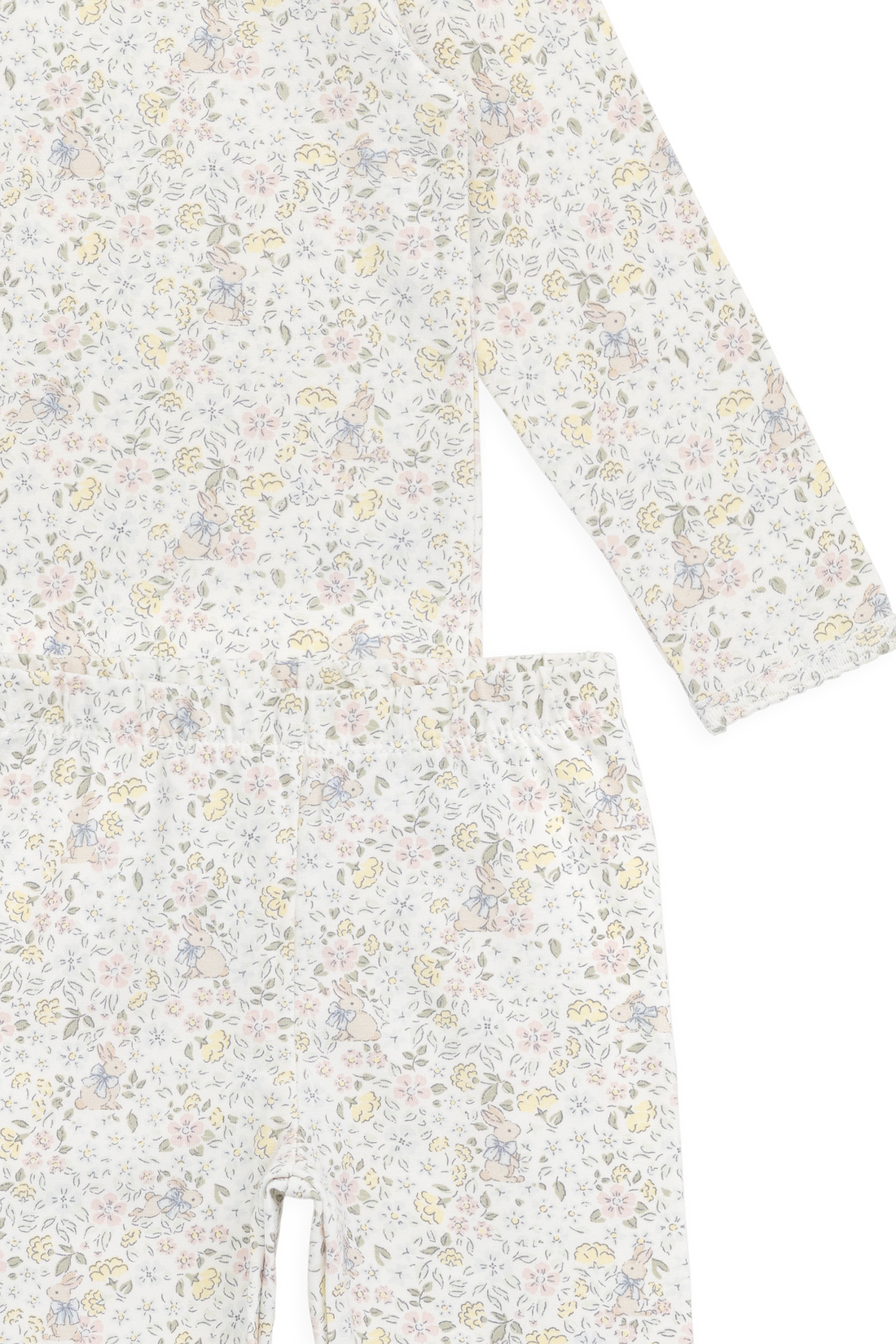 Organic Cotton Louisella Long Sleeve Pyjama Set-Cottage Garden Childrens Pyjama from Jamie Kay NZ