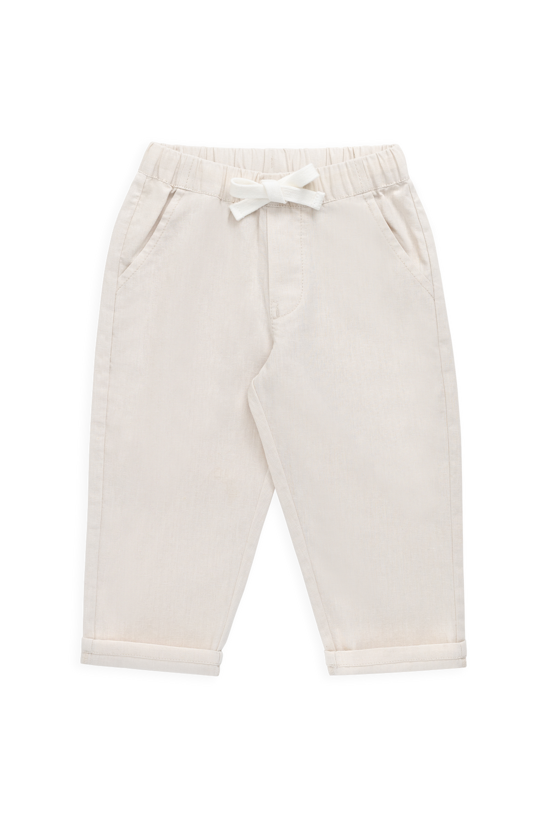 Ali Linen/Cotton Pant - Natural Childrens Pant from Jamie Kay NZ