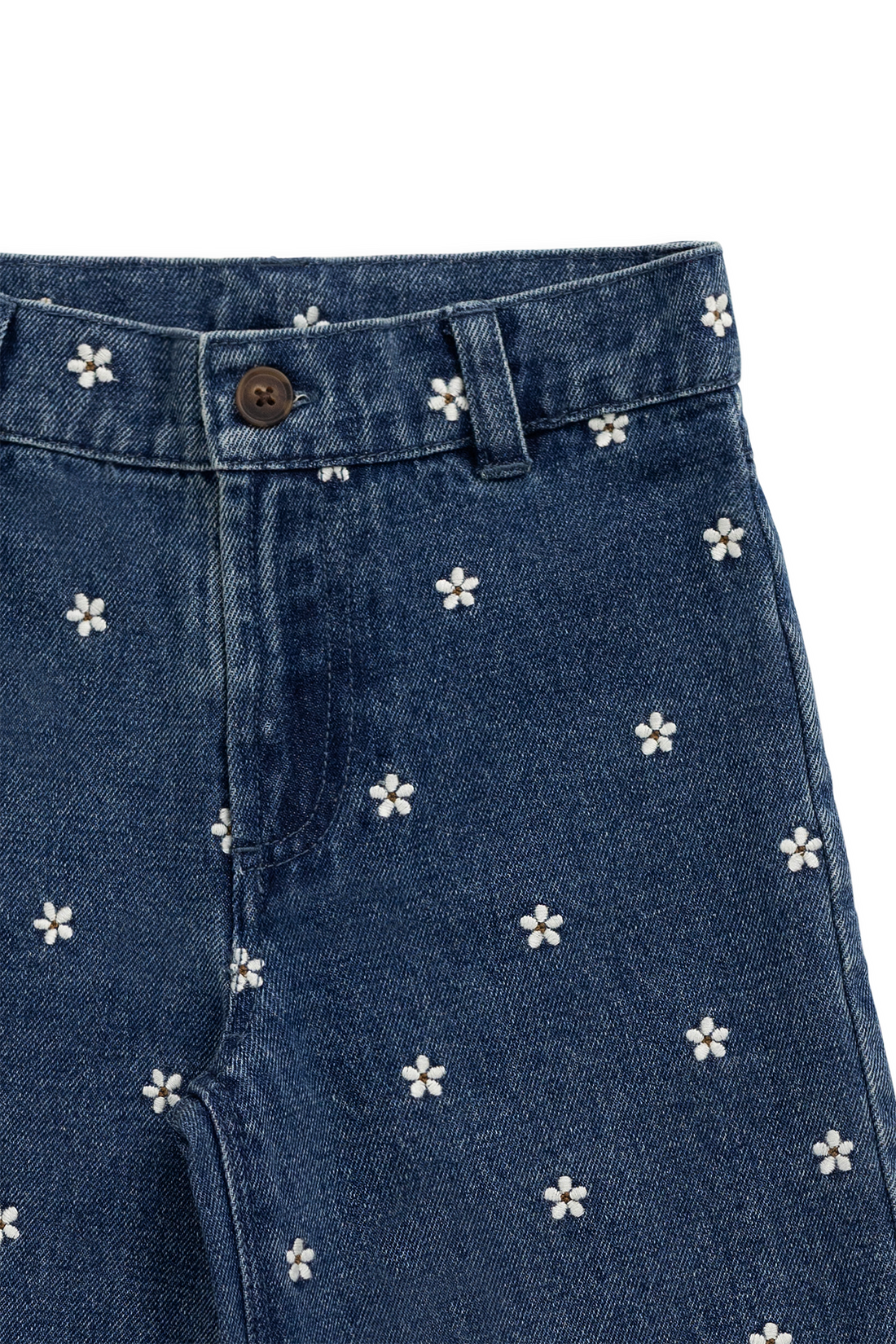 Amandine Pant - Josie Floral Denim Childrens Pant from Jamie Kay NZ