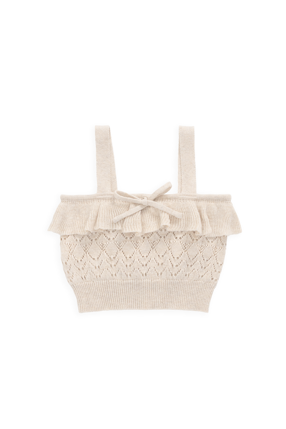 Melanie Top - Light Oatmeal Marle Childrens Top from Jamie Kay NZ