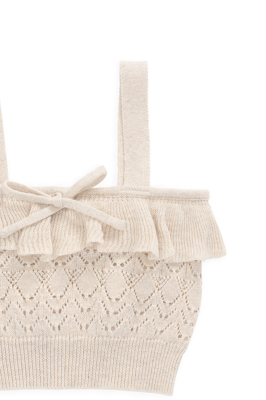 Melanie Top - Light Oatmeal Marle Childrens Top from Jamie Kay NZ