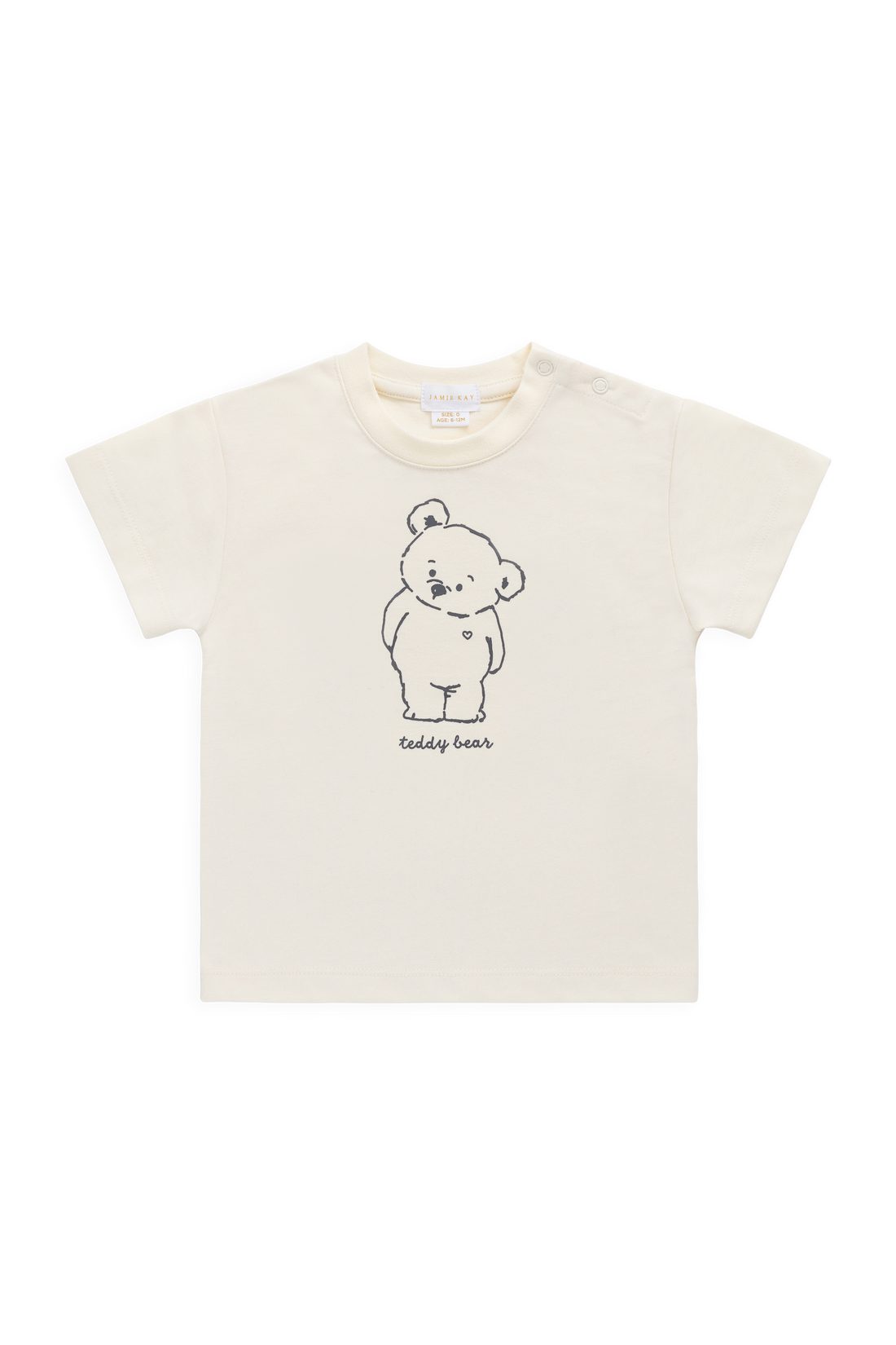 Organic Cotton Bjorn Tee - Snuggle Buddy Cloud Childrens Top from Jamie Kay NZ