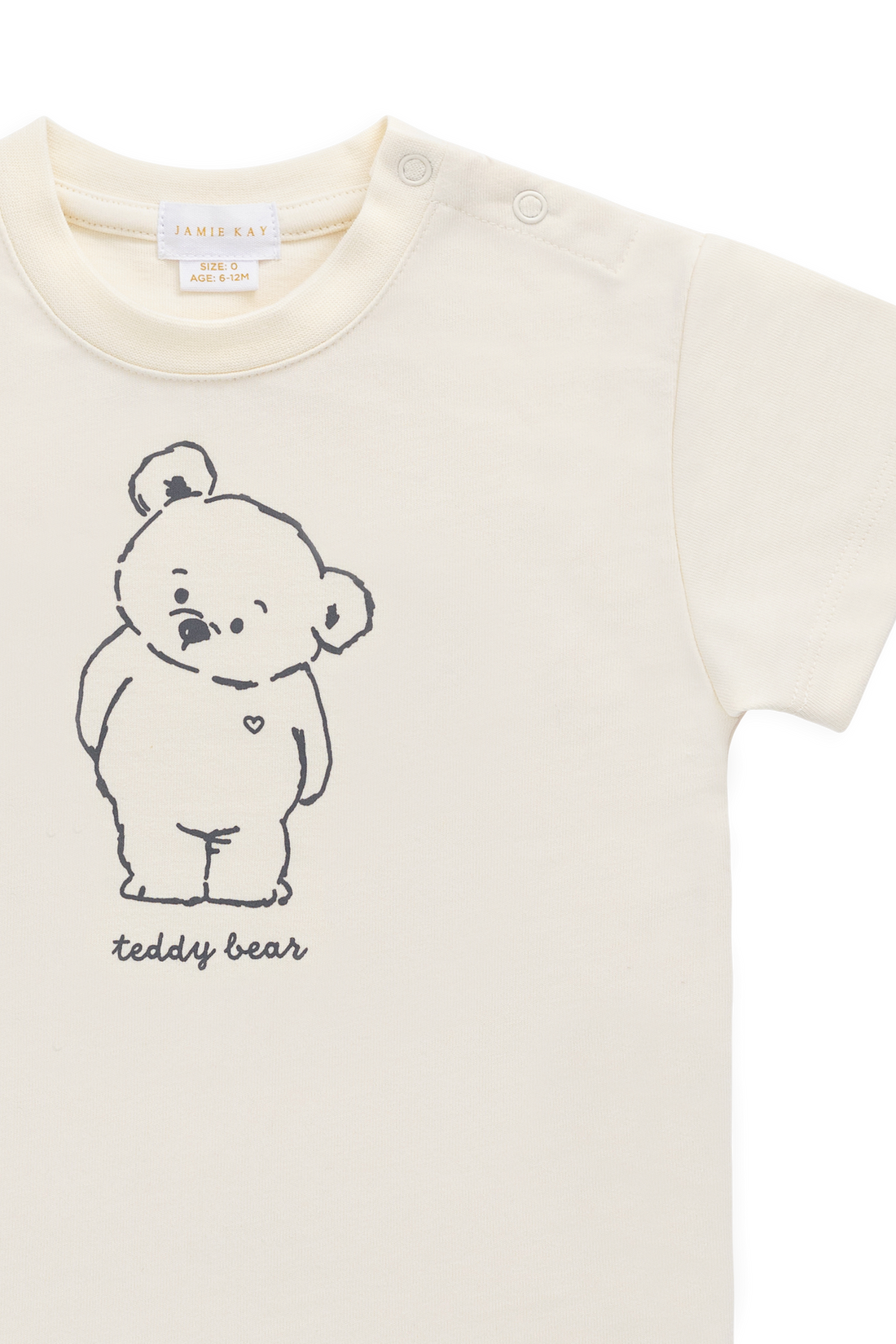 Organic Cotton Bjorn Tee - Snuggle Buddy Cloud Childrens Top from Jamie Kay NZ