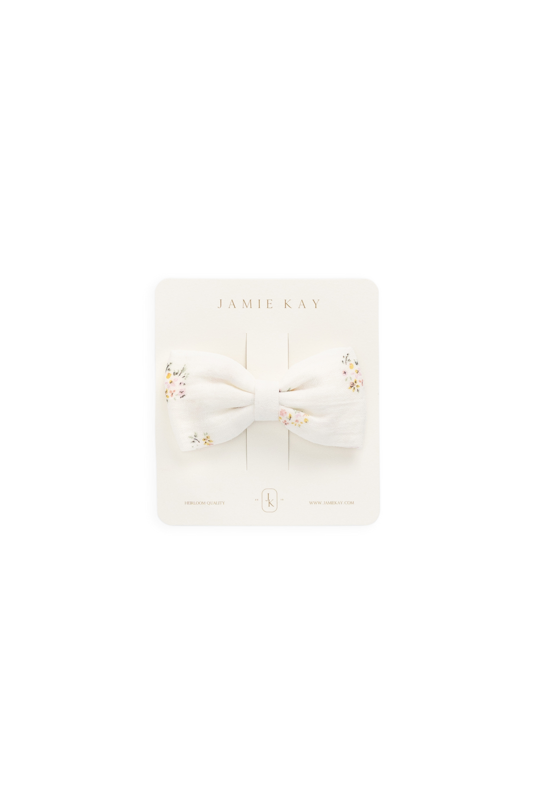 Organic Cotton Desiree Bow - Ayla Whisper Childrens Hair Bow from Jamie Kay NZ