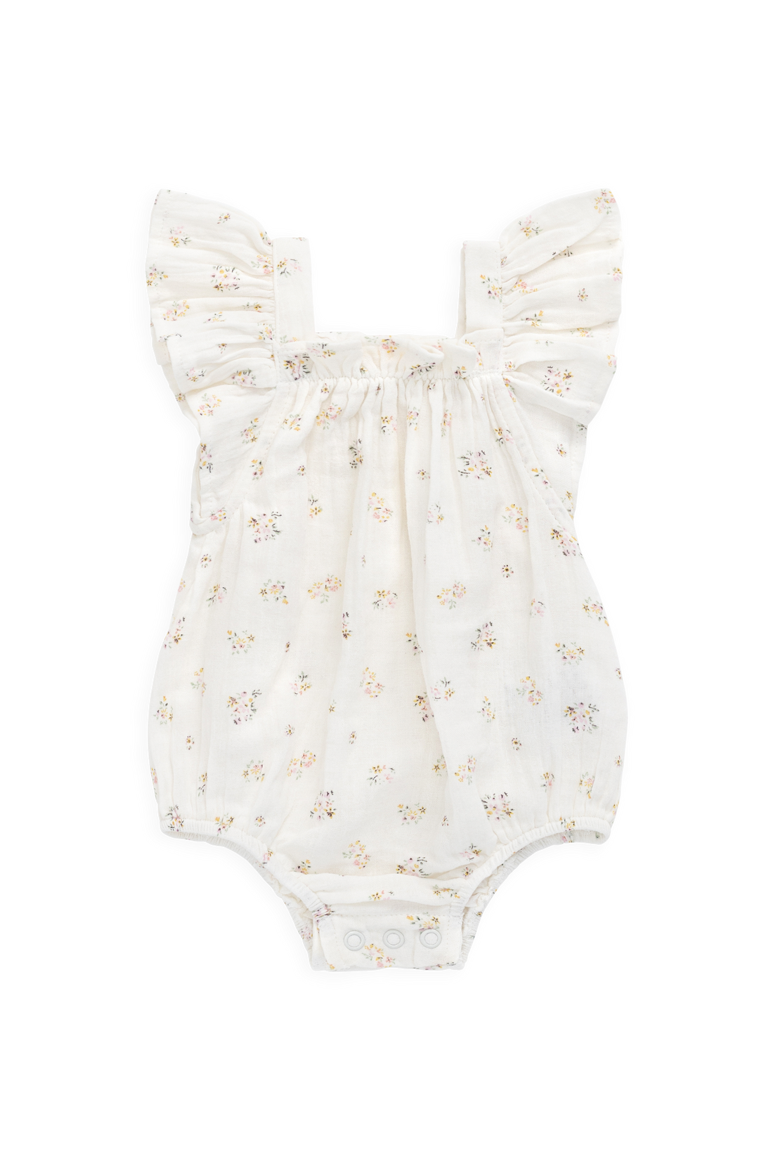 Organic Cotton Muslin Harriet Playsuit - Ayla Whisper Childrens Playsuit from Jamie Kay NZ