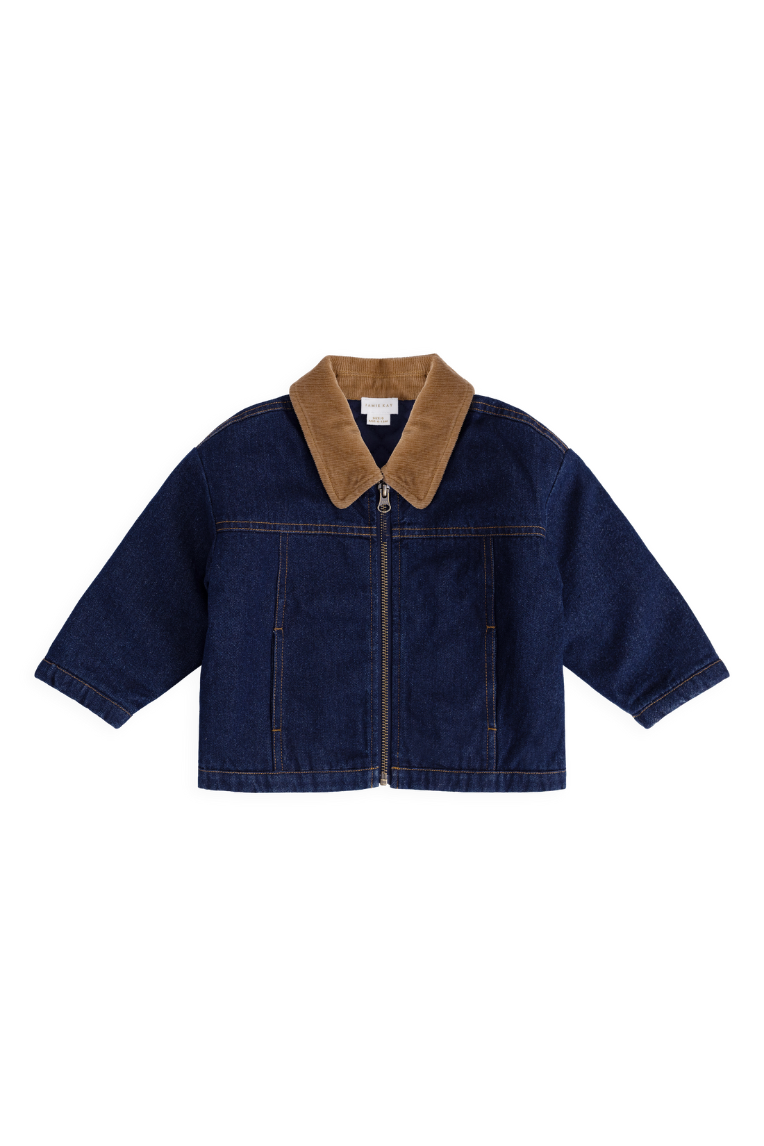 Ezekiel Jacket - Mid Indigo Denim Childrens Jacket from Jamie Kay NZ
