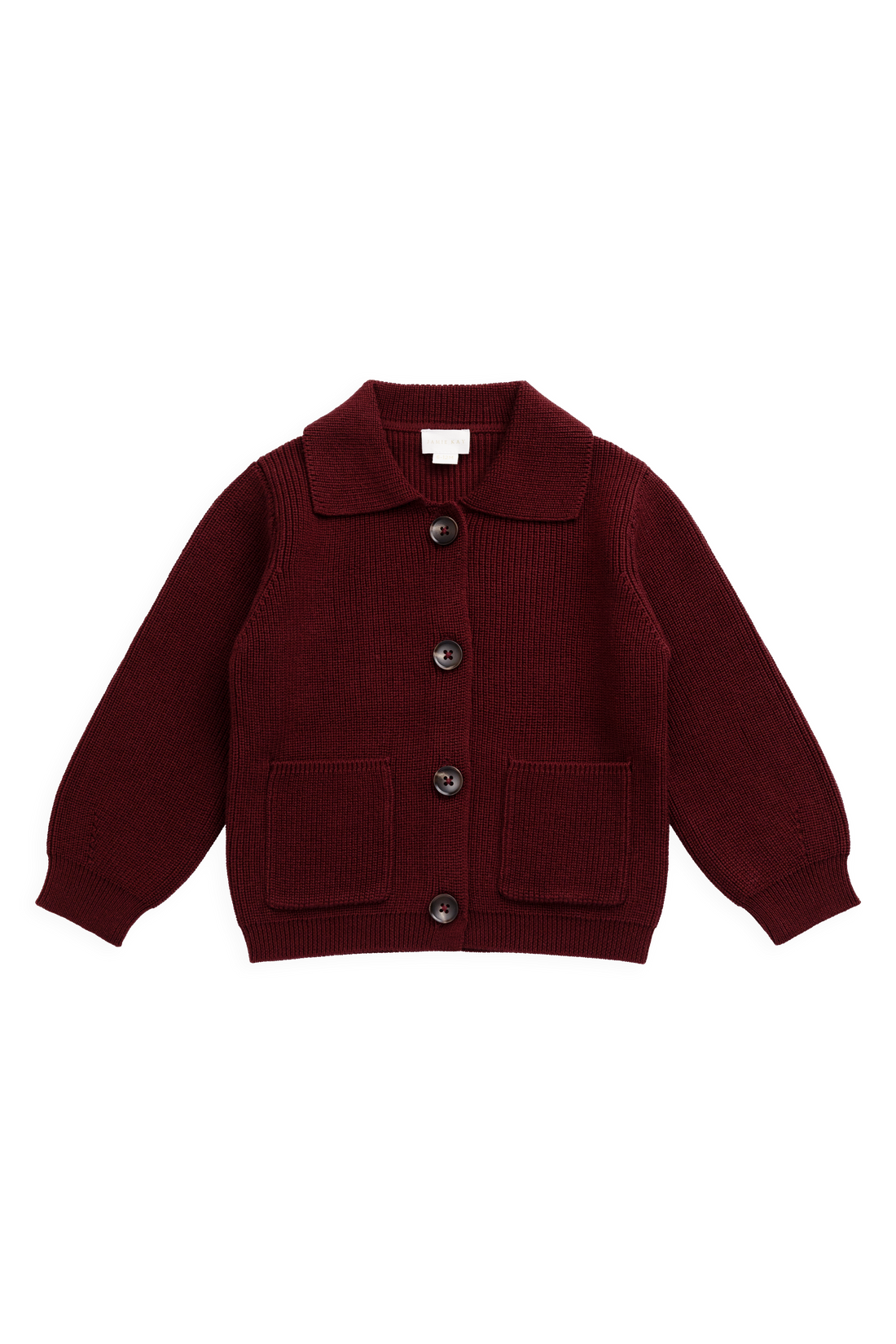 Ford Knit Jacket - Burgundy Childrens Jacket from Jamie Kay NZ
