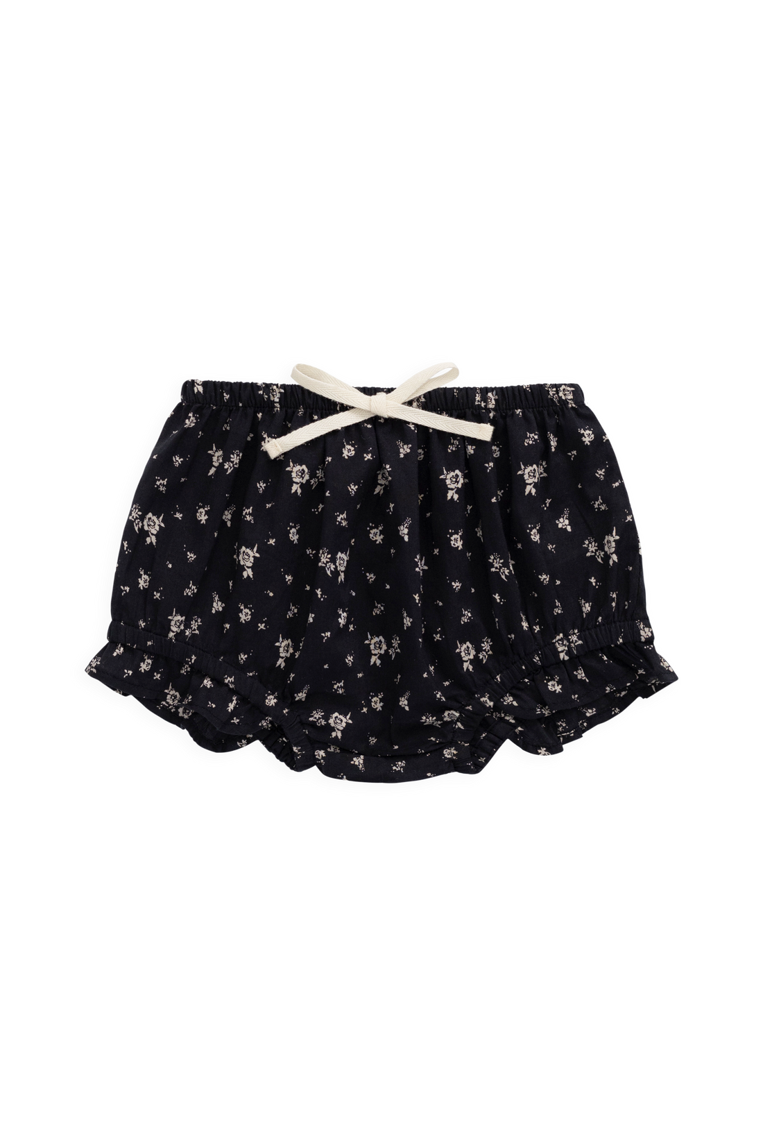 Organic Cotton Frill Bloomer - Huguette Graphite Childrens Bloomer from Jamie Kay NZ