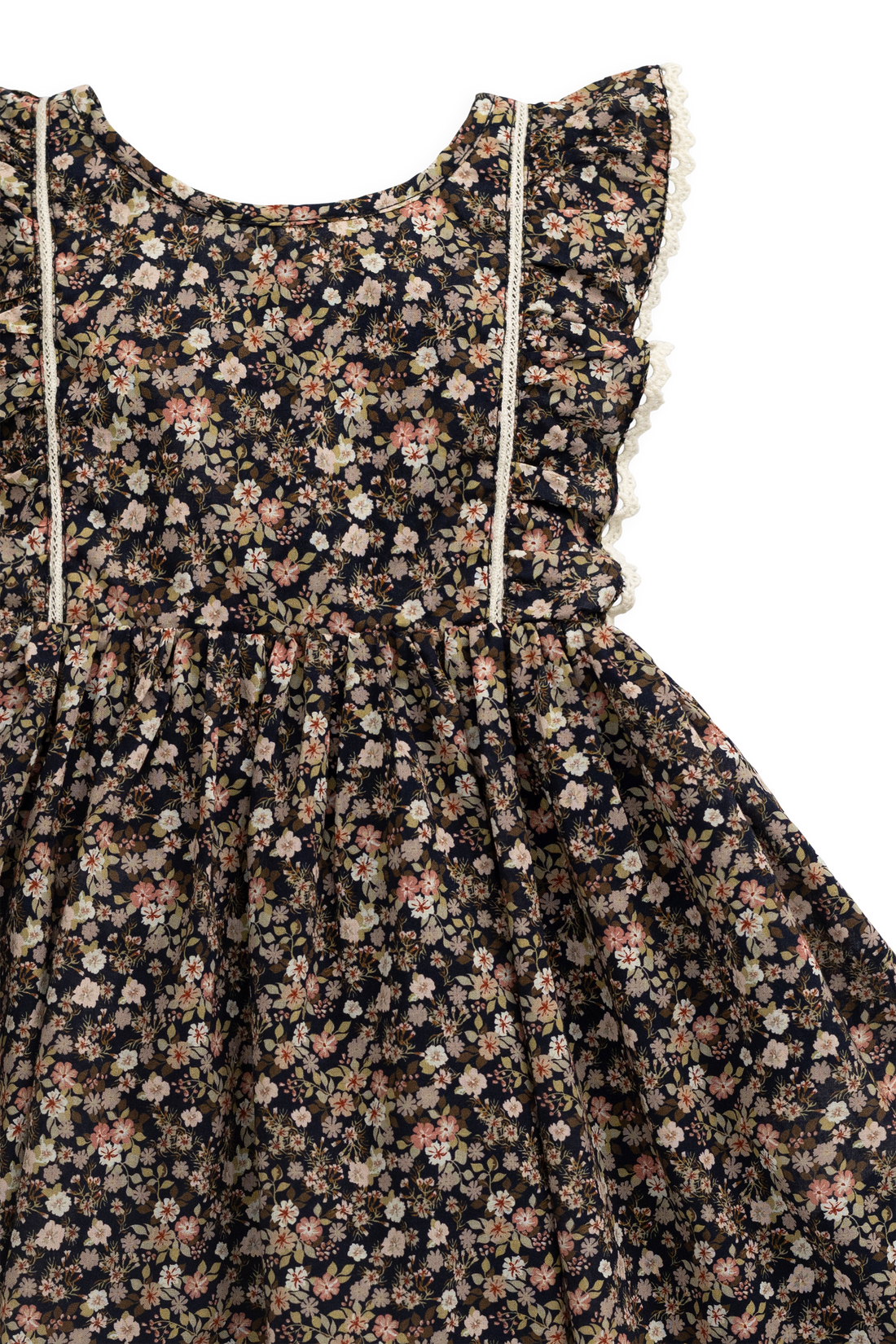 Organic Cotton Helene Dress - Luca Floral Childrens Dress from Jamie Kay NZ