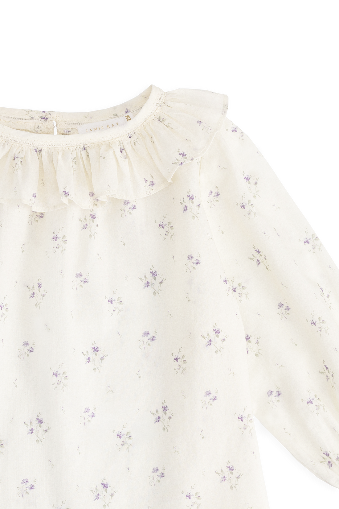 Organic Cotton Leonie Top - Jade Floral Childrens Top from Jamie Kay NZ