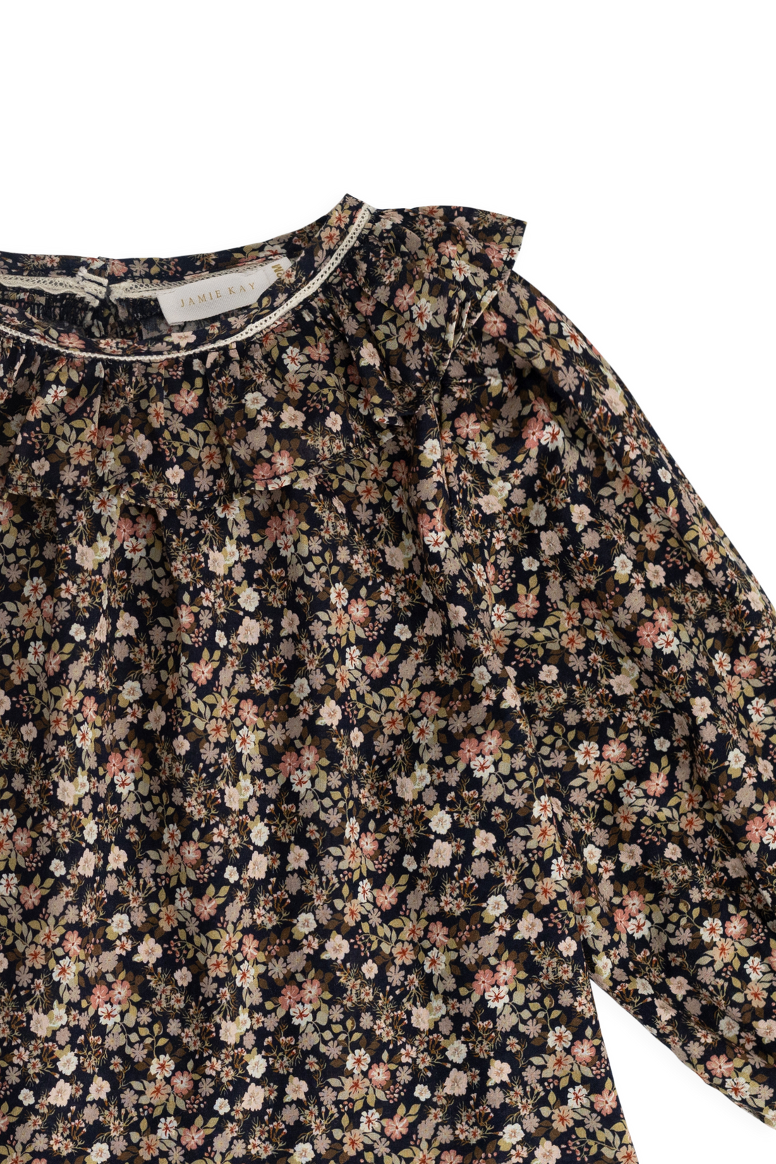 Organic Cotton Leonie Top - Luca Floral Childrens Top from Jamie Kay NZ