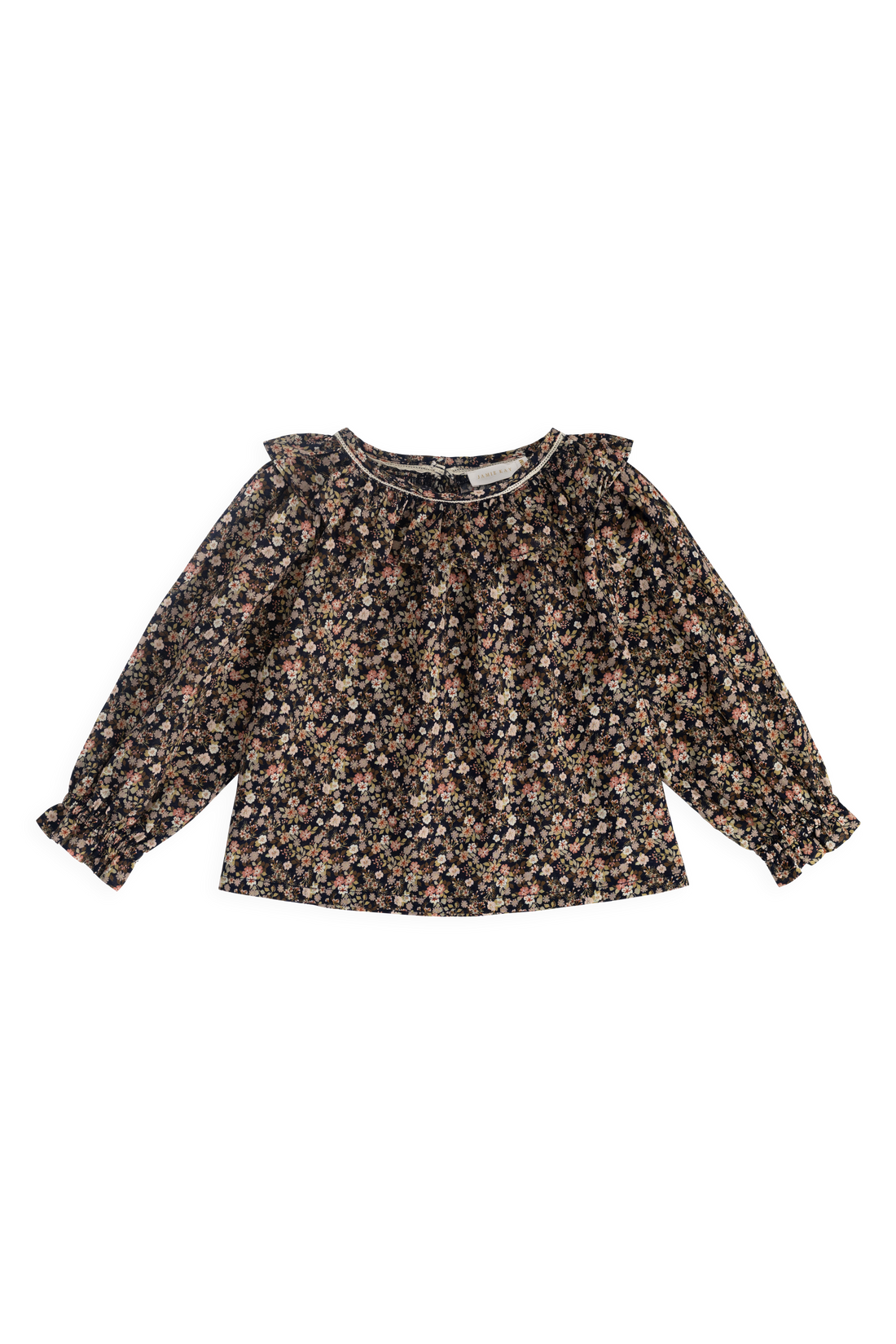 Organic Cotton Leonie Top - Luca Floral Childrens Top from Jamie Kay NZ