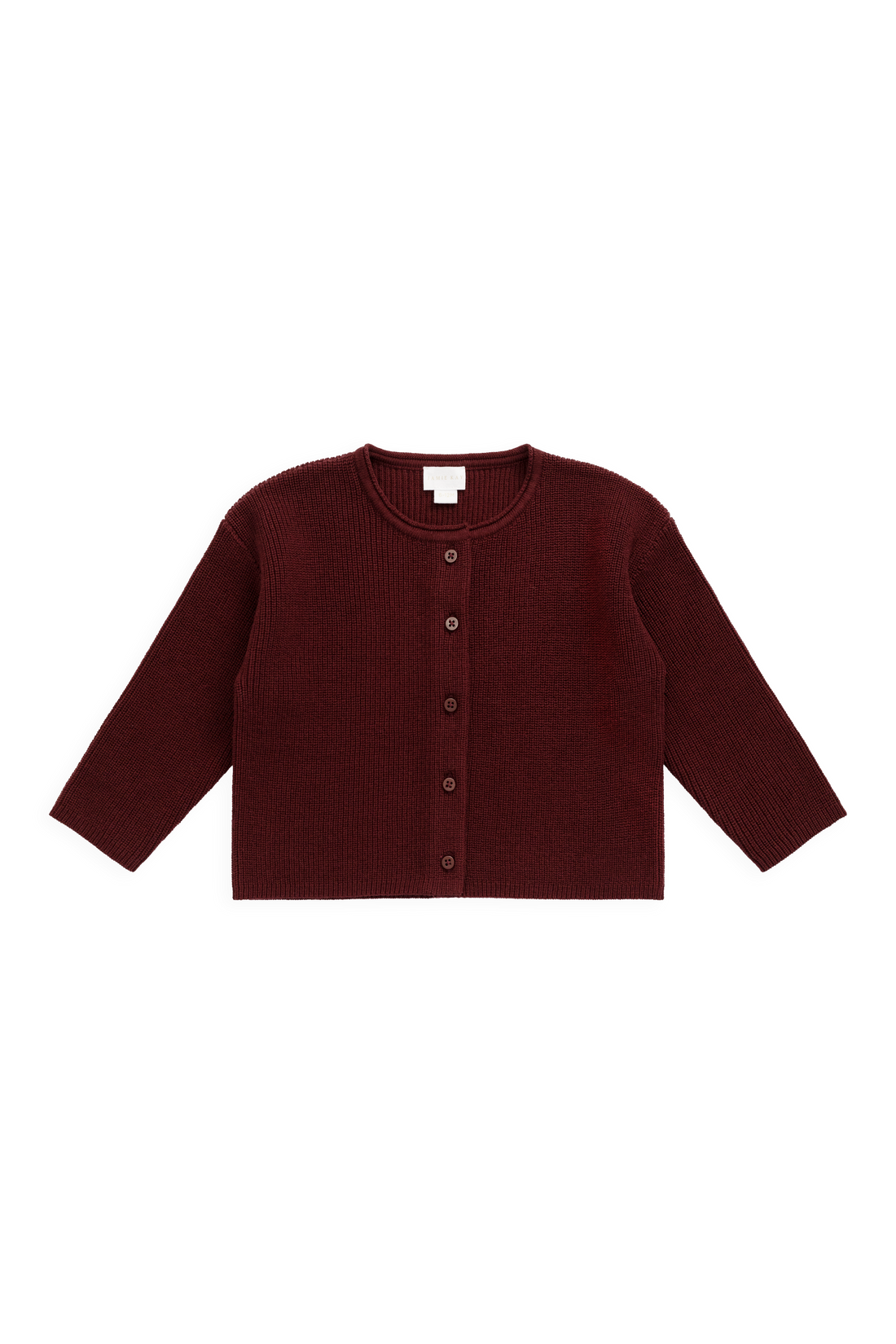 Sally Knitted Cardigan - Burgundy Childrens Cardigan from Jamie Kay NZ