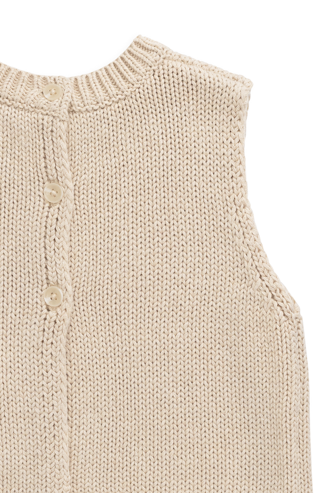 Drew Knit Vest - Vintage Linen Childrens Vest from Jamie Kay NZ