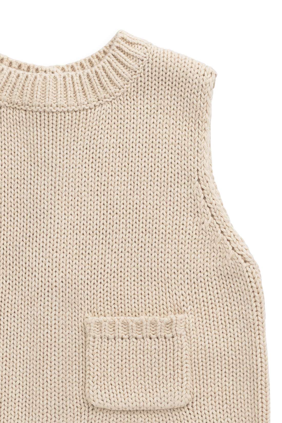Drew Knit Vest - Vintage Linen Childrens Vest from Jamie Kay NZ