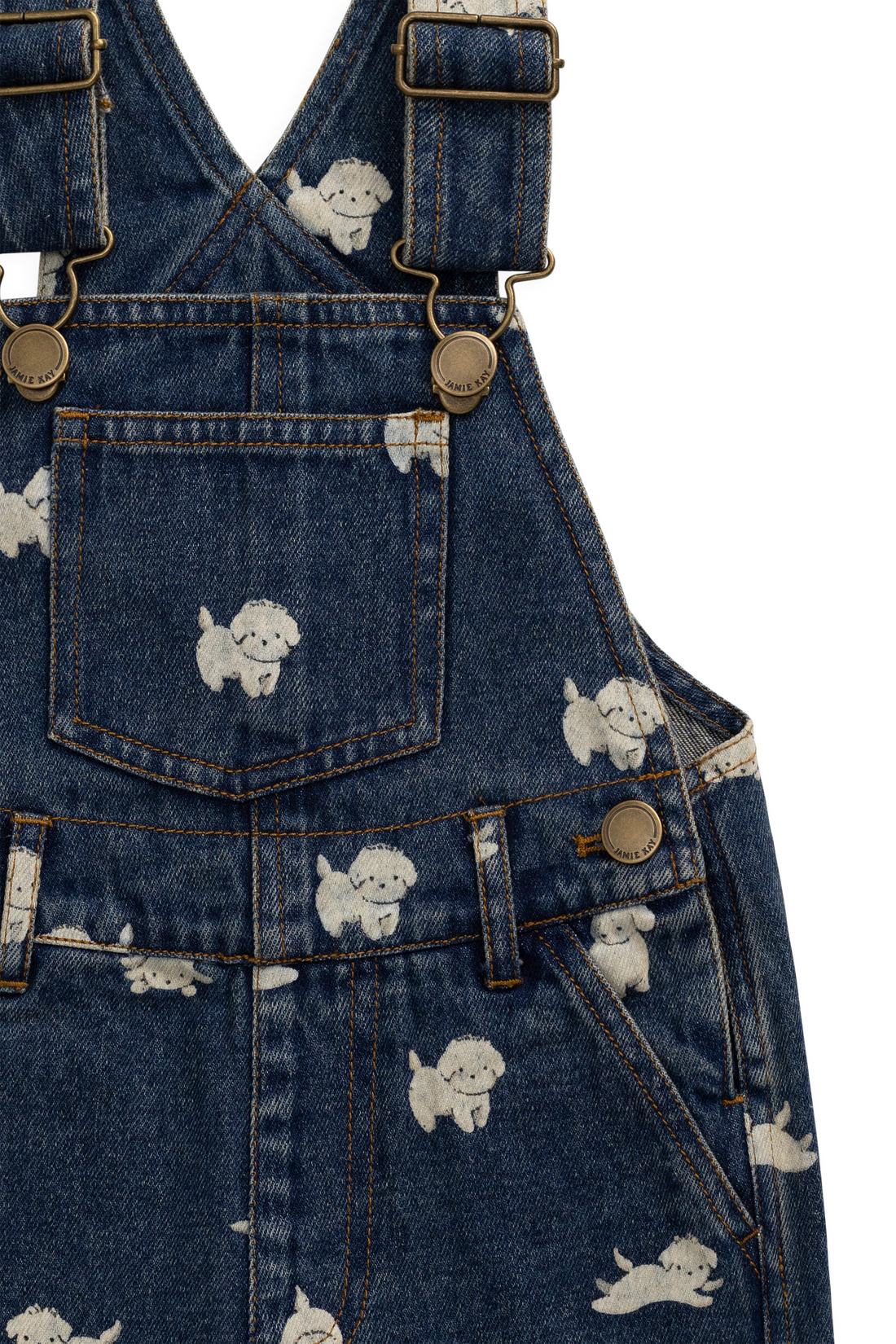 Fenix Short Overall - Finnegan Denim Childrens Overall from Jamie Kay NZ